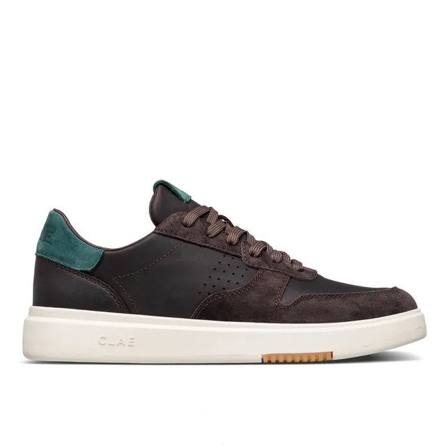 clae-moses-retro-court-sneaker-demitasse-dark-forest image 1