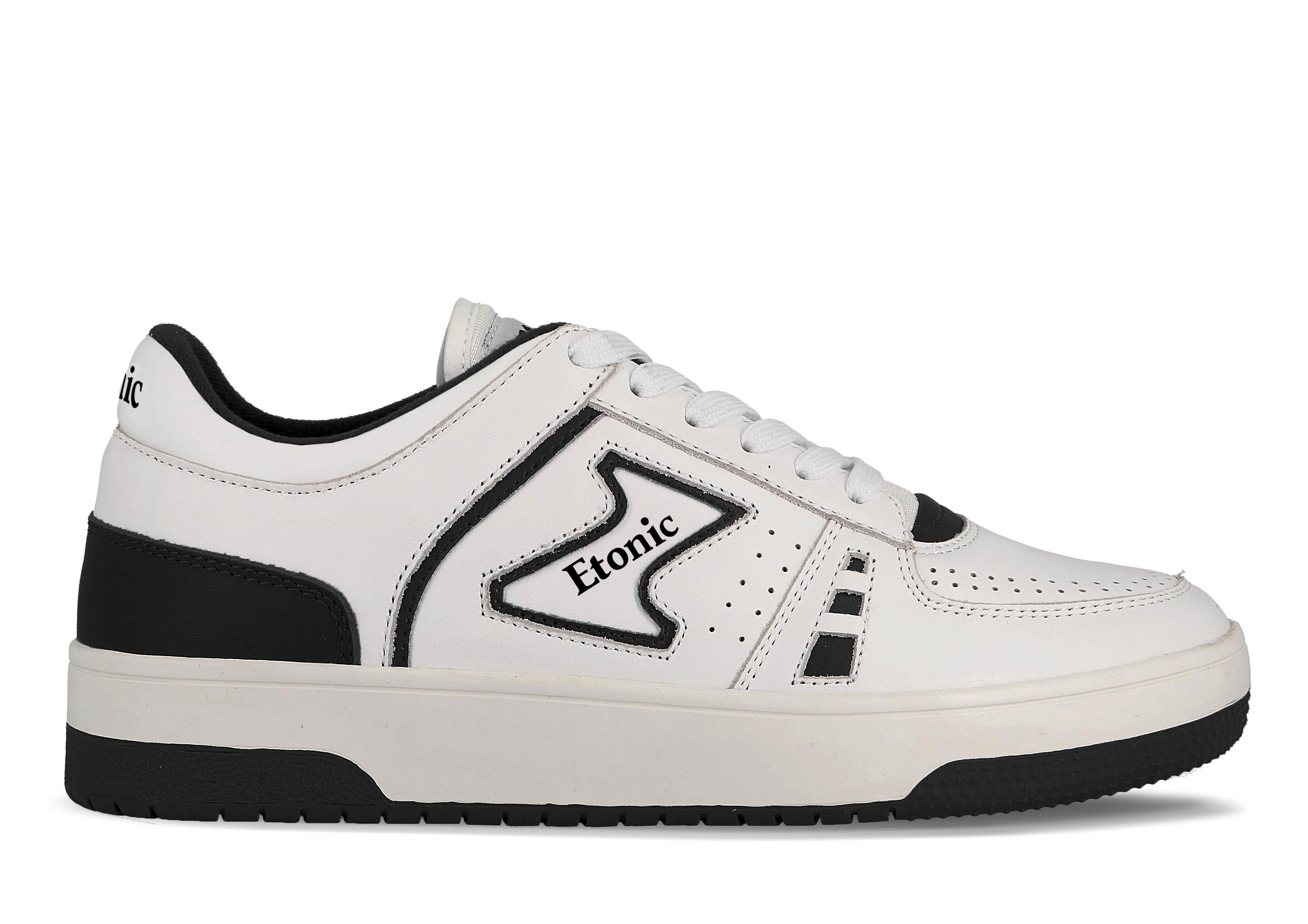 etonic-b509-black-bottom-court-sneaker-damen-wei-schwarz-leder image 2