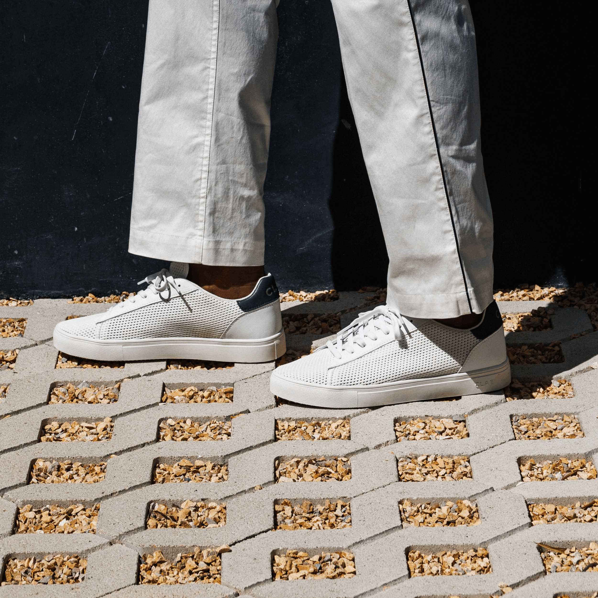 clae-bradley-knit-vegan-sneaker-white-pine-needle image 2