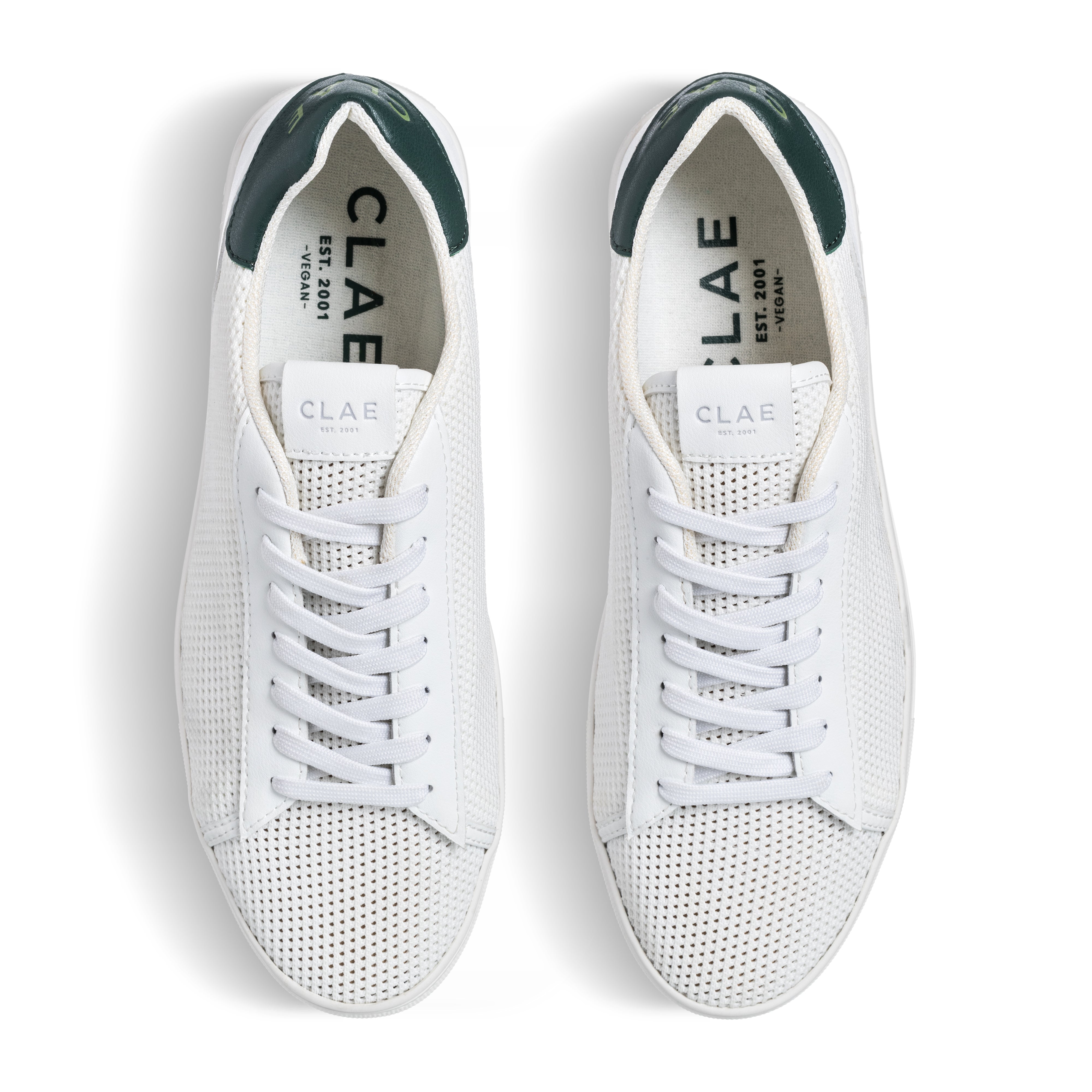 clae-bradley-knit-vegan-sneaker-white-pine-needle image 3