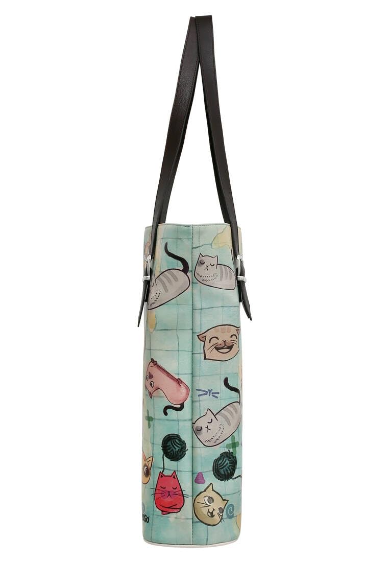 dogo-tall-bag-vegane-damen-umh-ngetasche-cats-of-the-world image 2