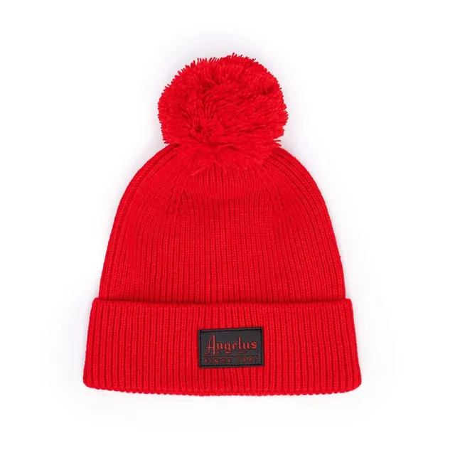 angelus-red-pom-strick-beanie image 1