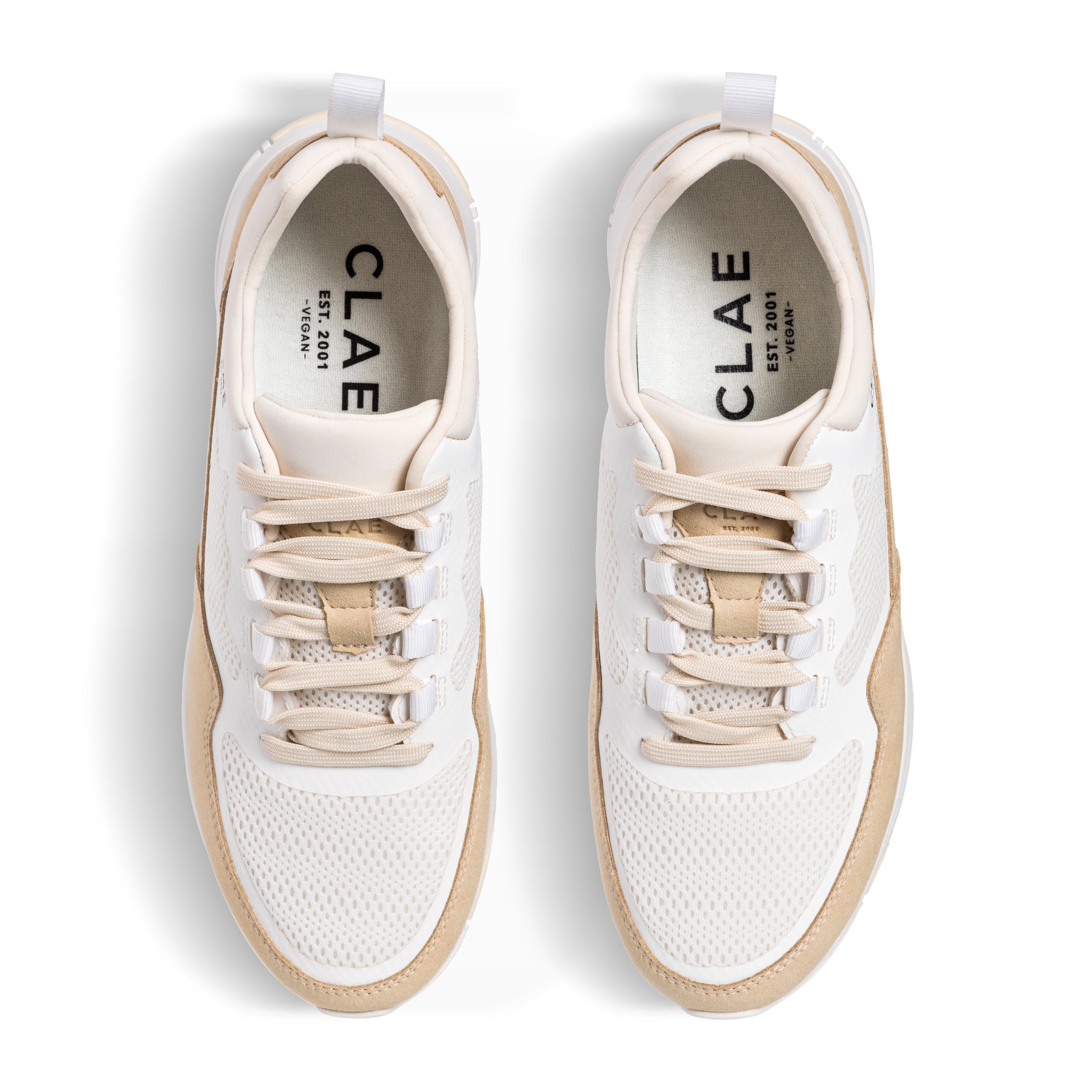 clae-milo-vegan-runner-angora-white image 3
