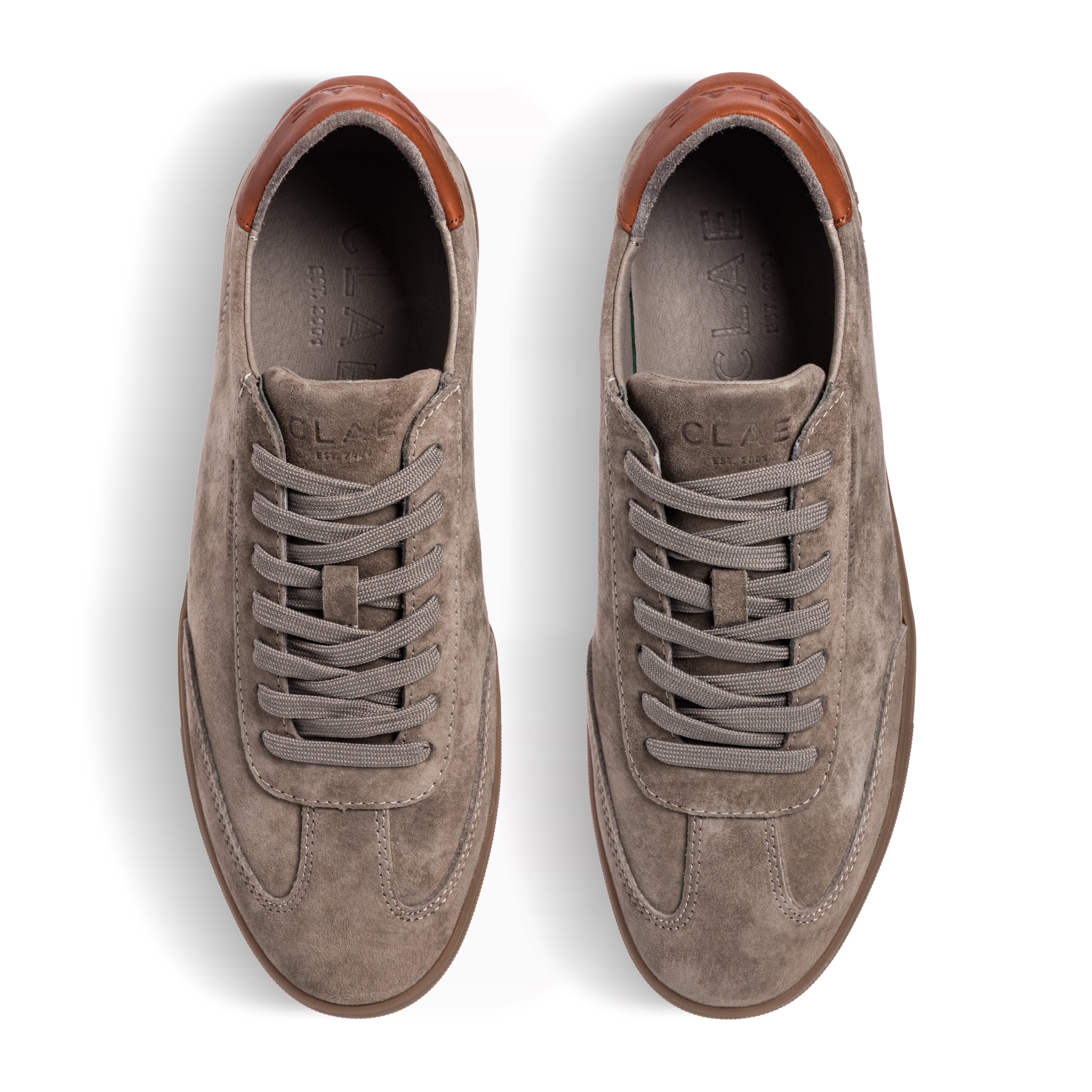 clae-deane-court-sneaker-fallen-rock-dark-gum-suede-nappa-t-toe image 3