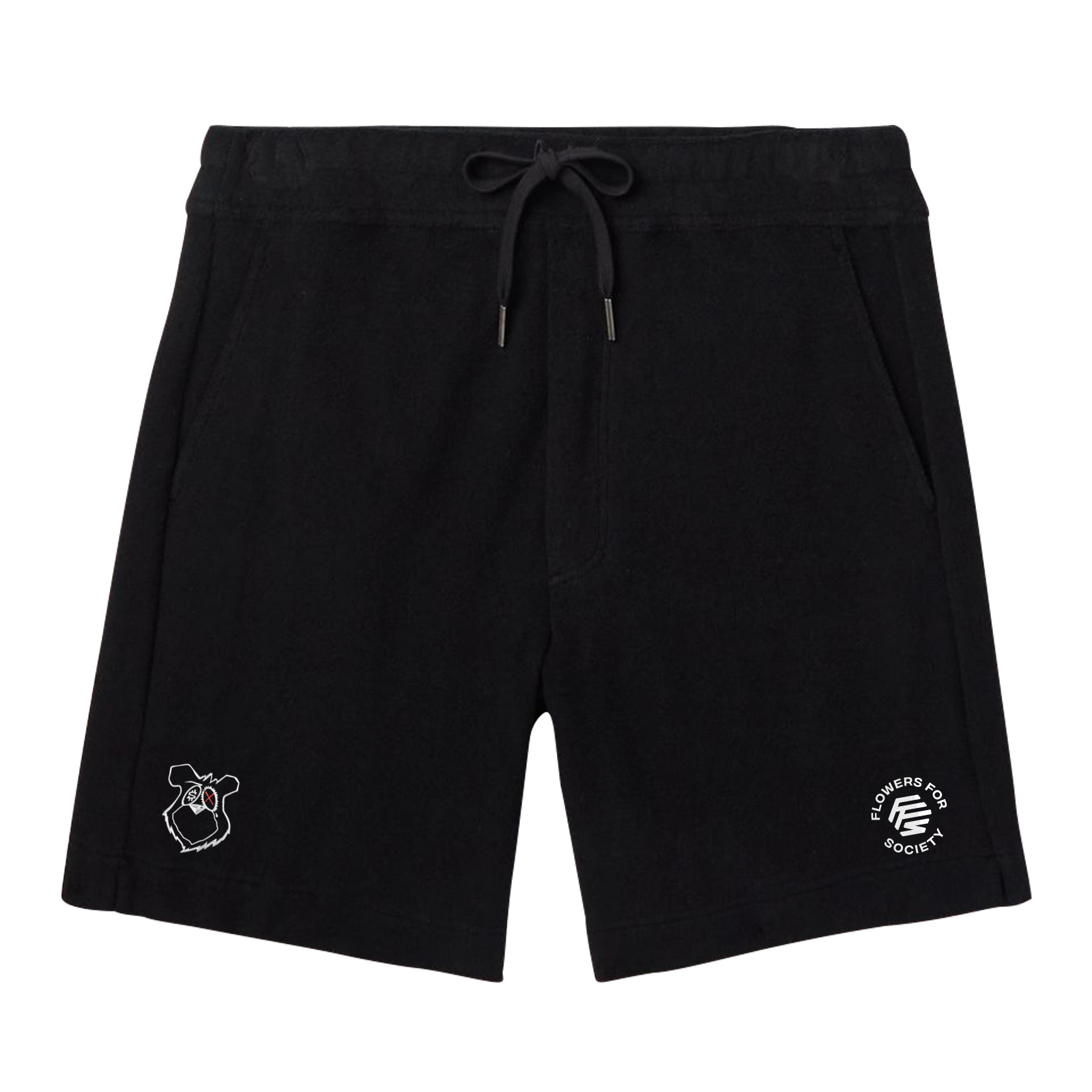 flowers-for-society-king-saladeen-shorts-black image 1