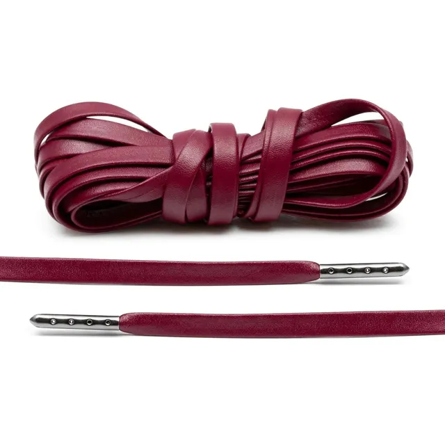 angelus-burgundy-luxury-leather-laces-gunmetal-plated-leder-schn-rsenkel image 1