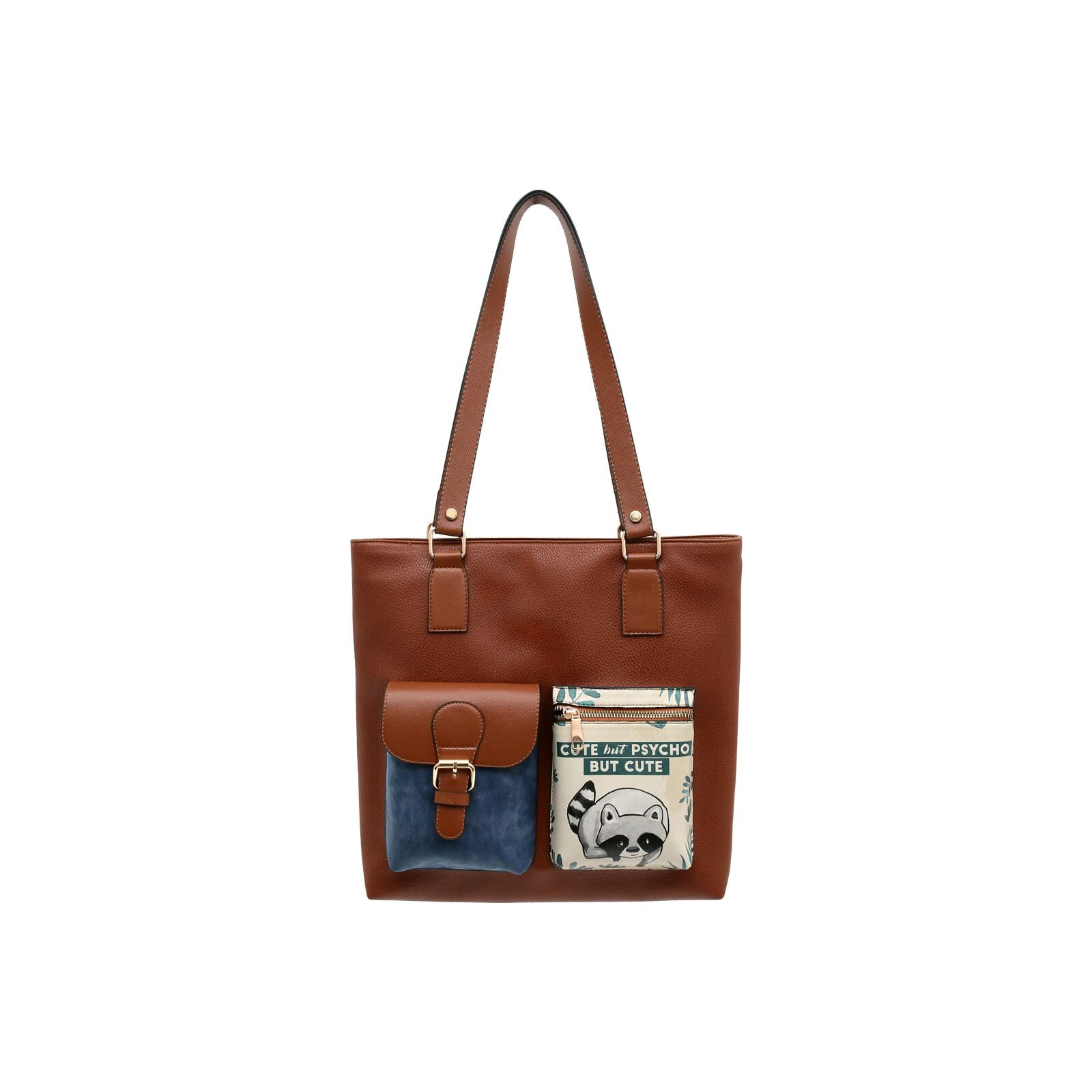 dogo-multi-pocket-bag-vegane-damen-umh-ngetasche-cute-but-psycho image 1