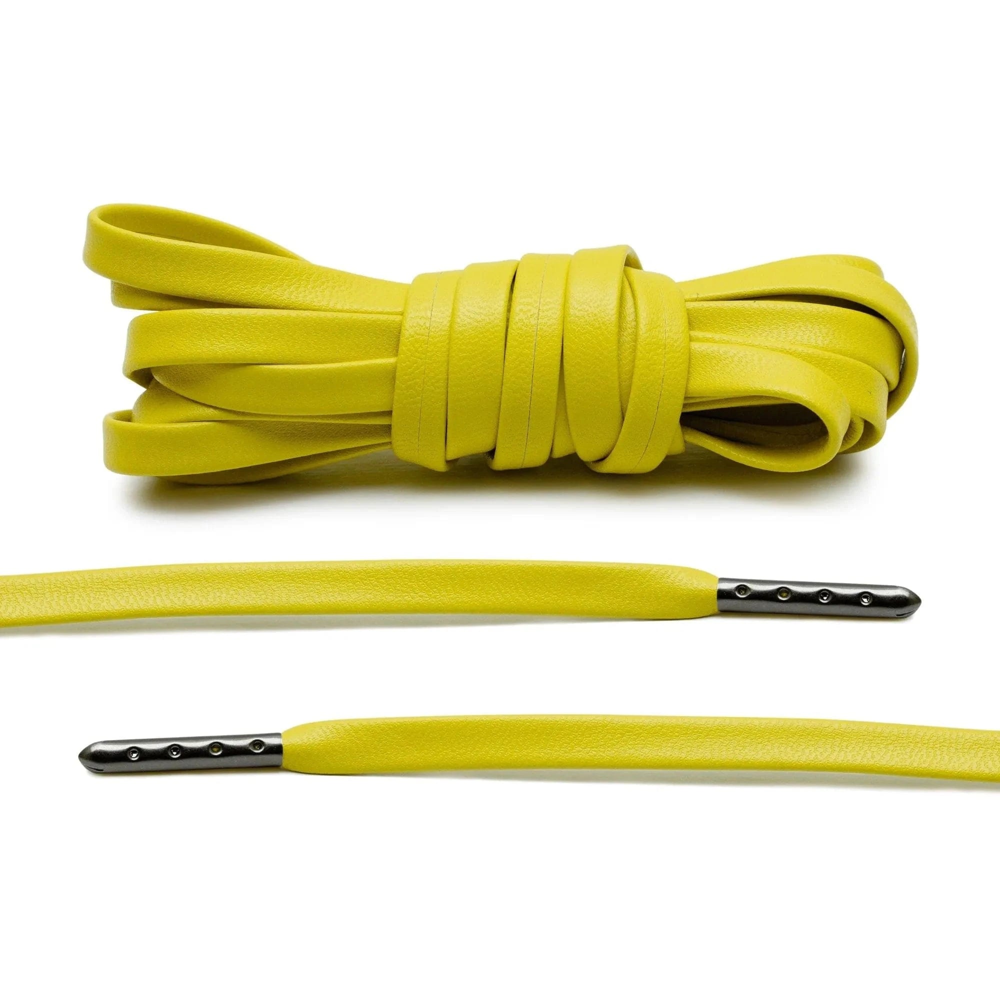 angelus-yellow-luxury-leather-laces-gunmetal-gelbe-leder-schn-rsenkel image 1
