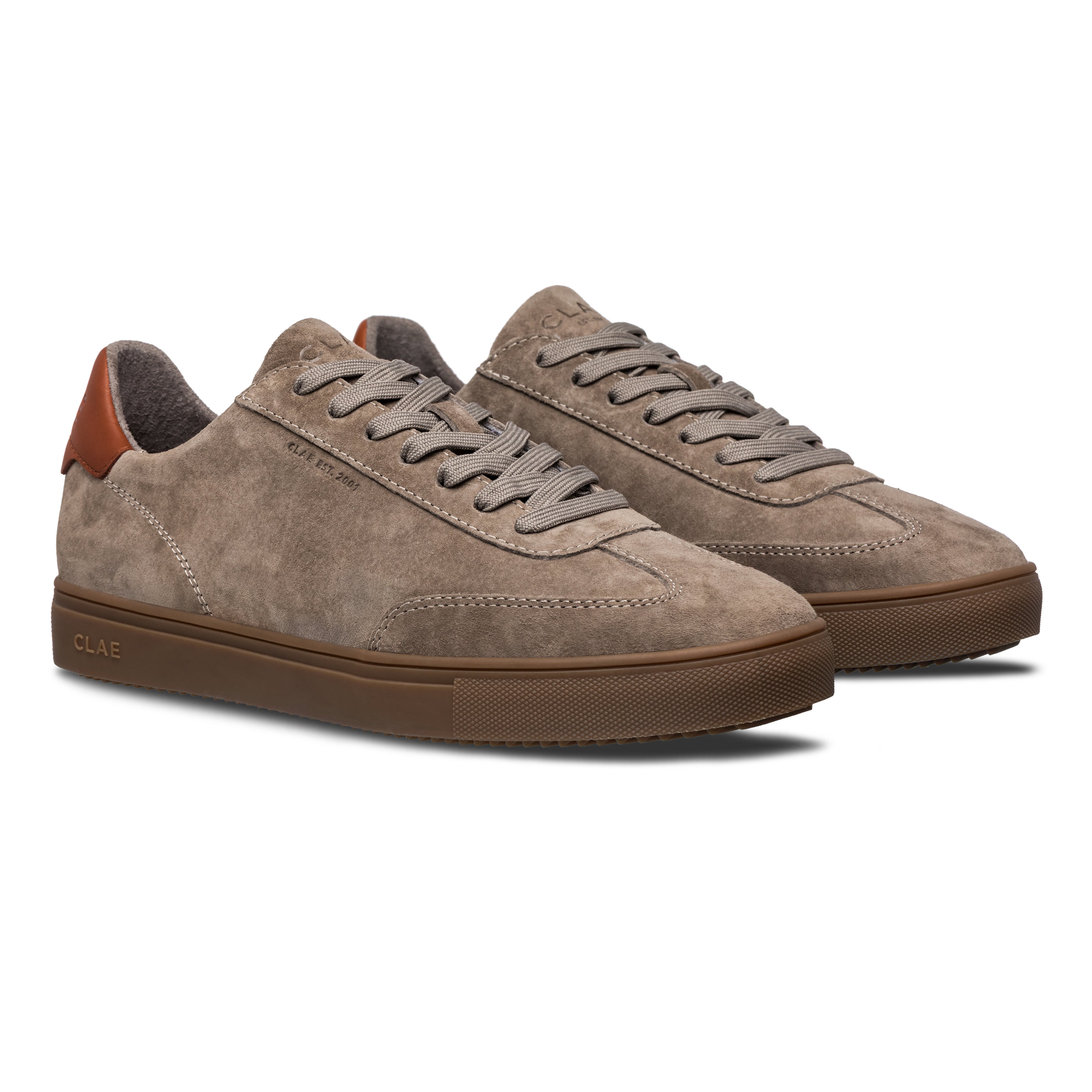clae-deane-court-sneaker-fallen-rock-dark-gum-suede-nappa-t-toe image 4