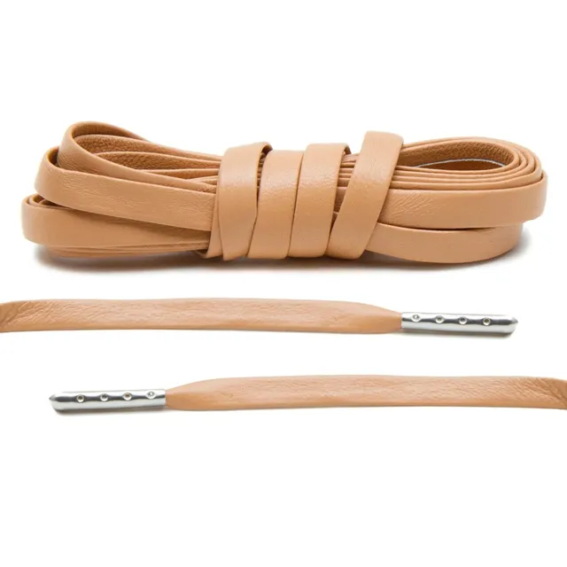 angelus-tan-luxury-leder-schn-rsenkel-mit-silver-aglets image 1