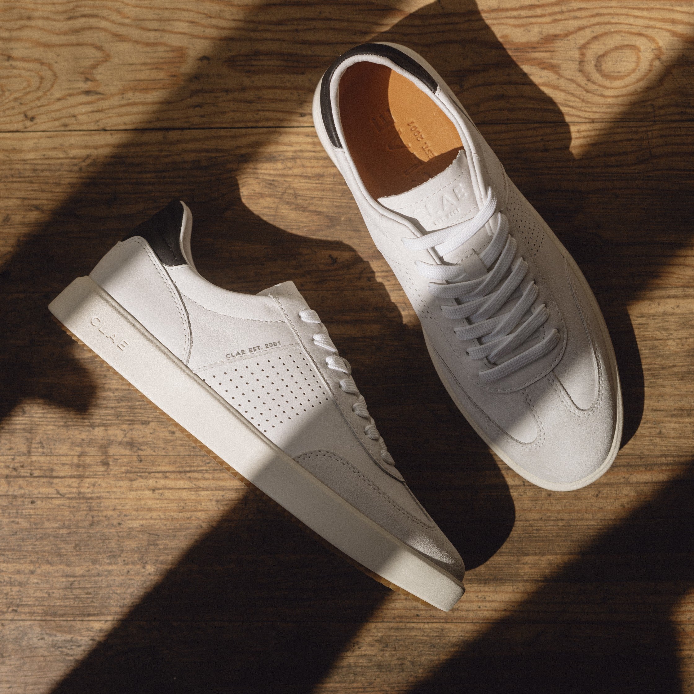 clae-miles-deuce-sneaker-white-leather-black image 7