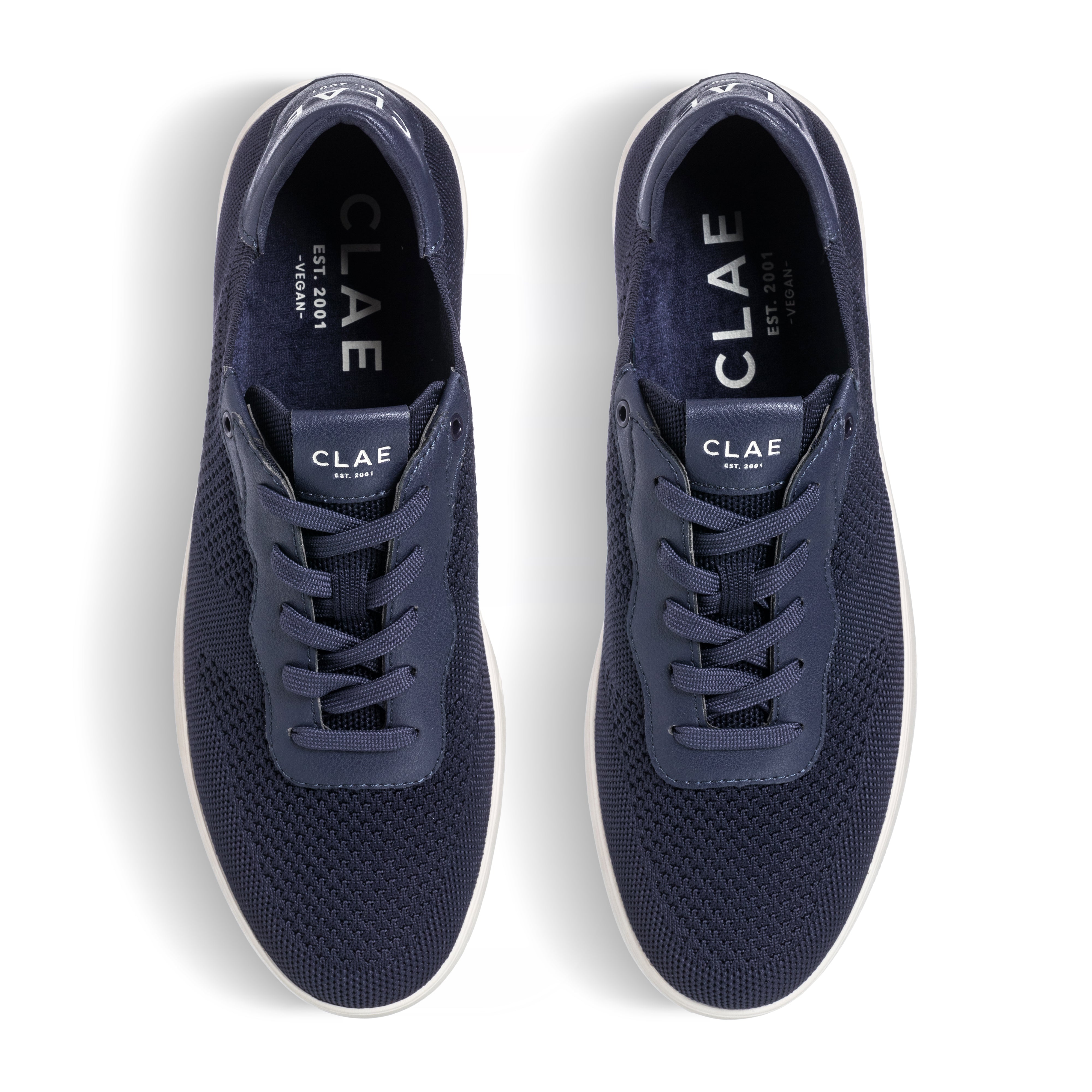 clae-malone-knit-sneaker-navy-vegan-damen image 3