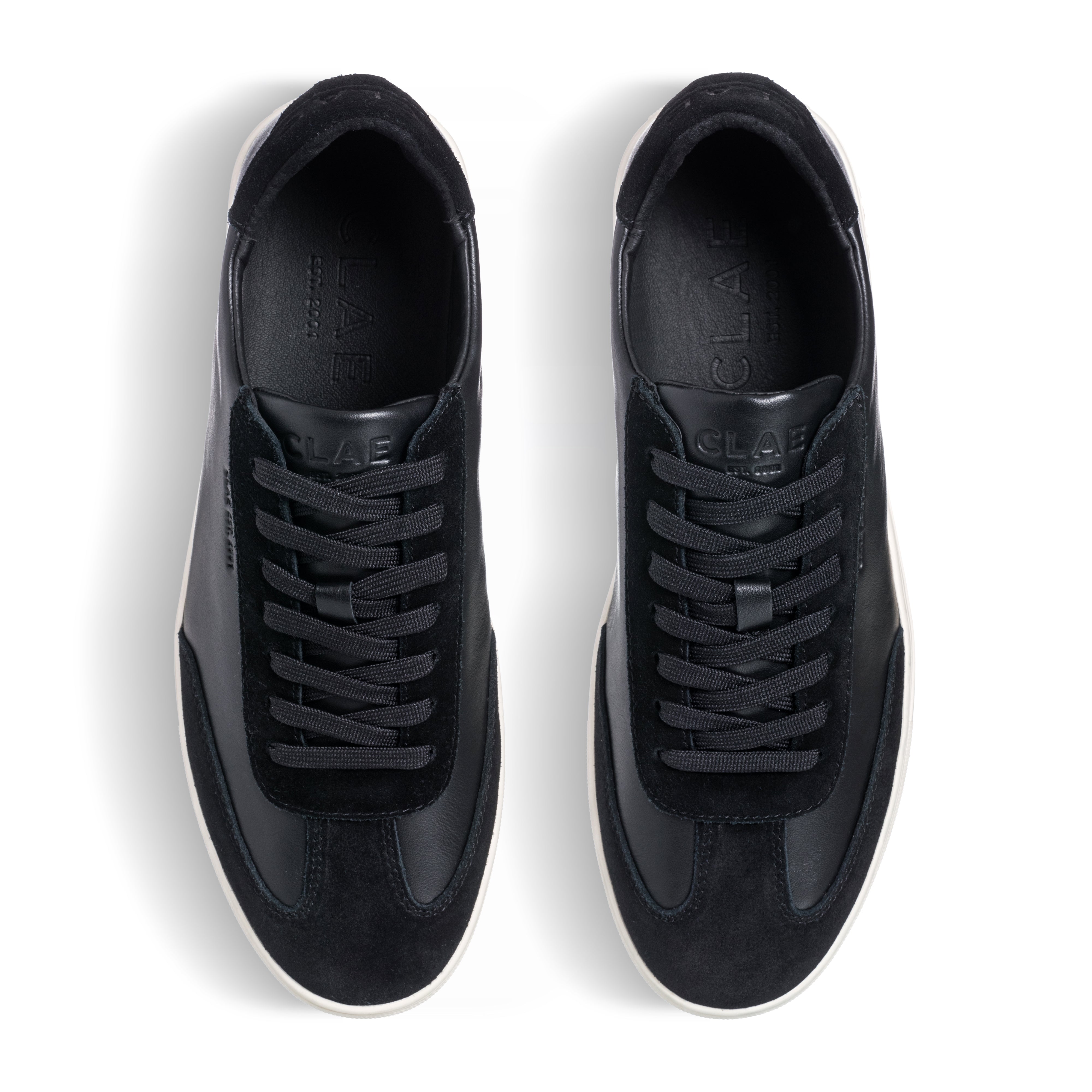 clae-deane-t-toe-sneaker-black-off-white image 3