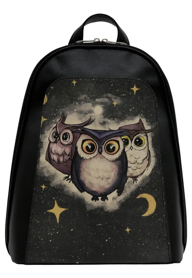 dogo-tidy-bag-veganer-damen-rucksack-owls-family image 1