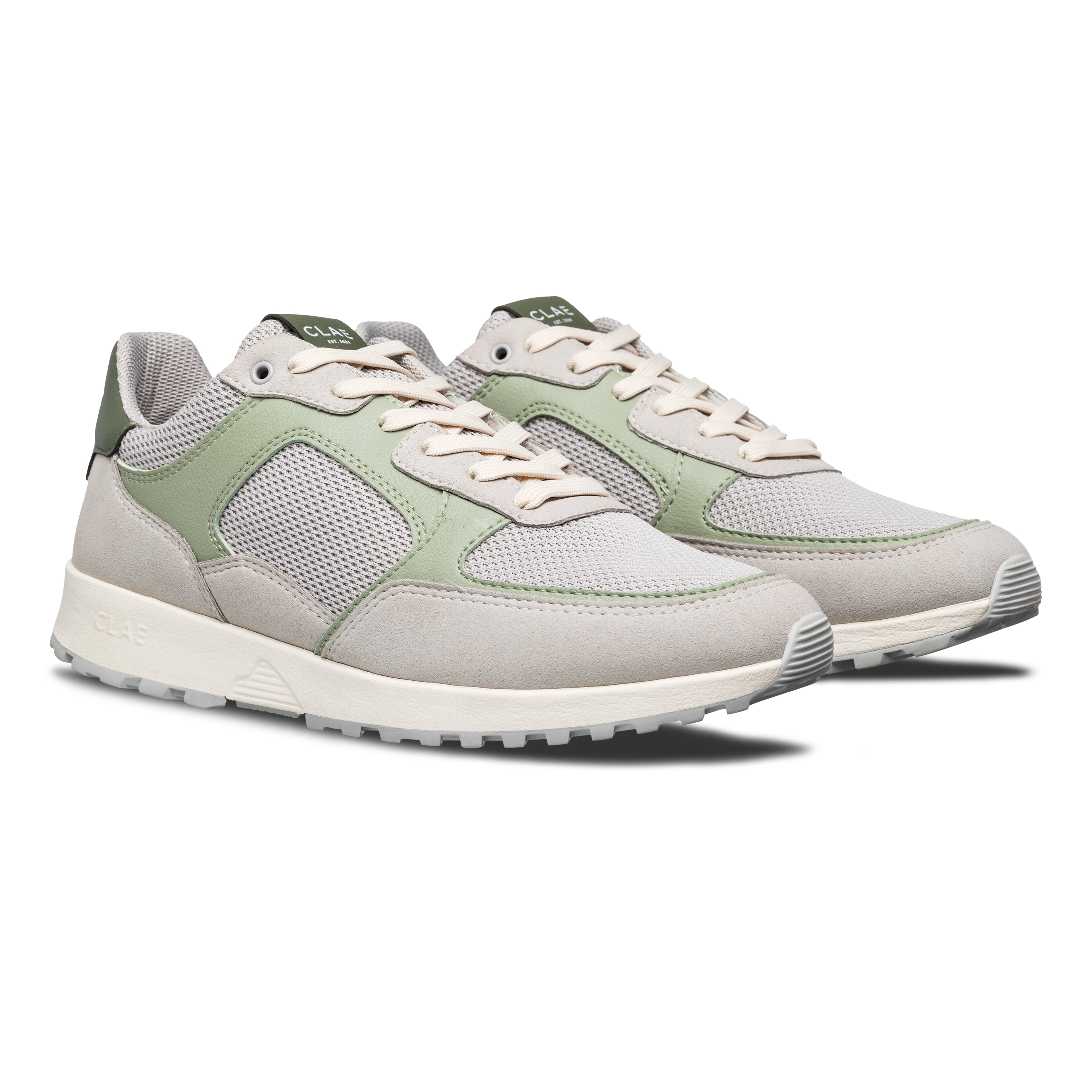 clae-joshua-vegan-trainer-quiet-gray-tea-damen image 4