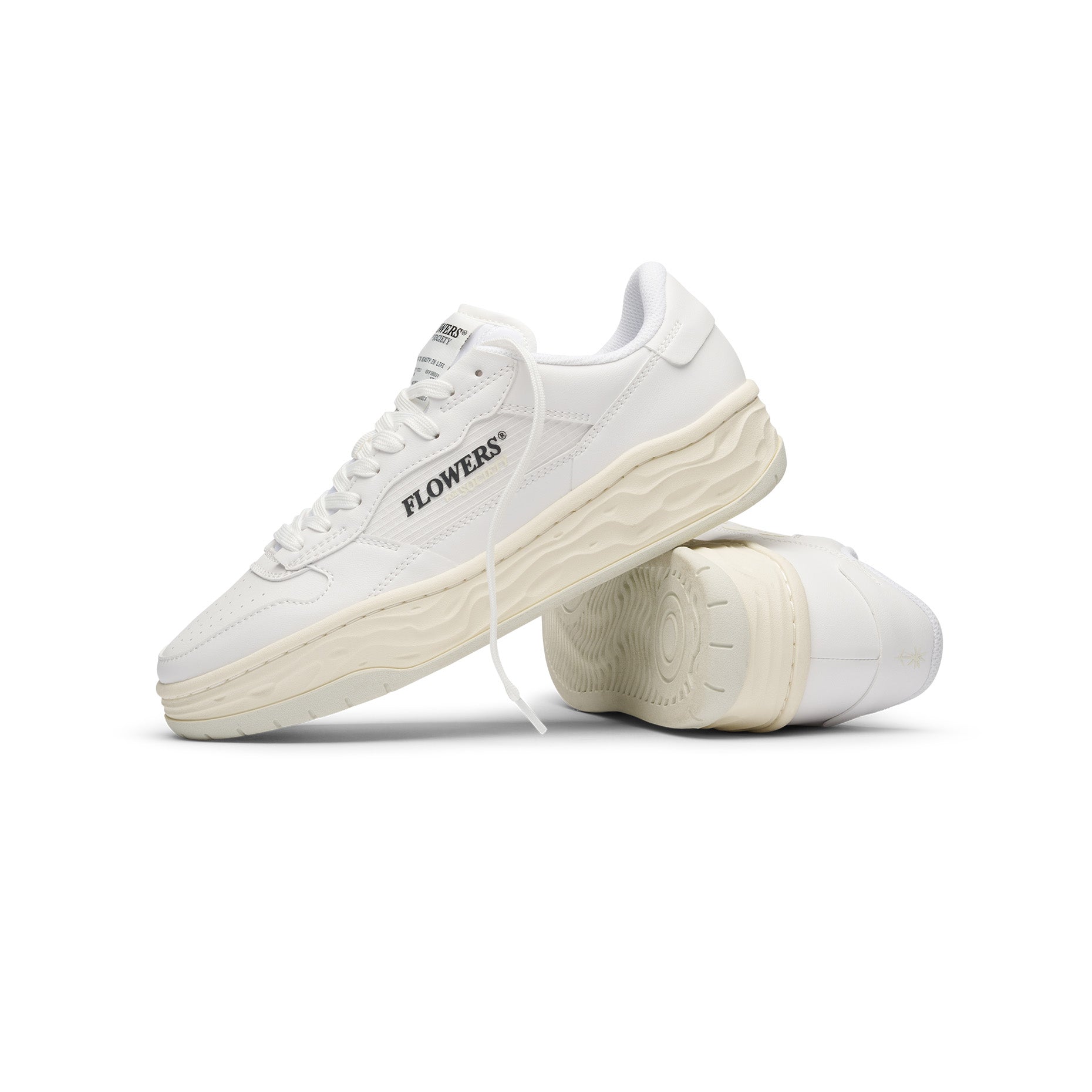 flowers-for-society-offshoot-blanc-canvas-retro-court-sneaker image 2