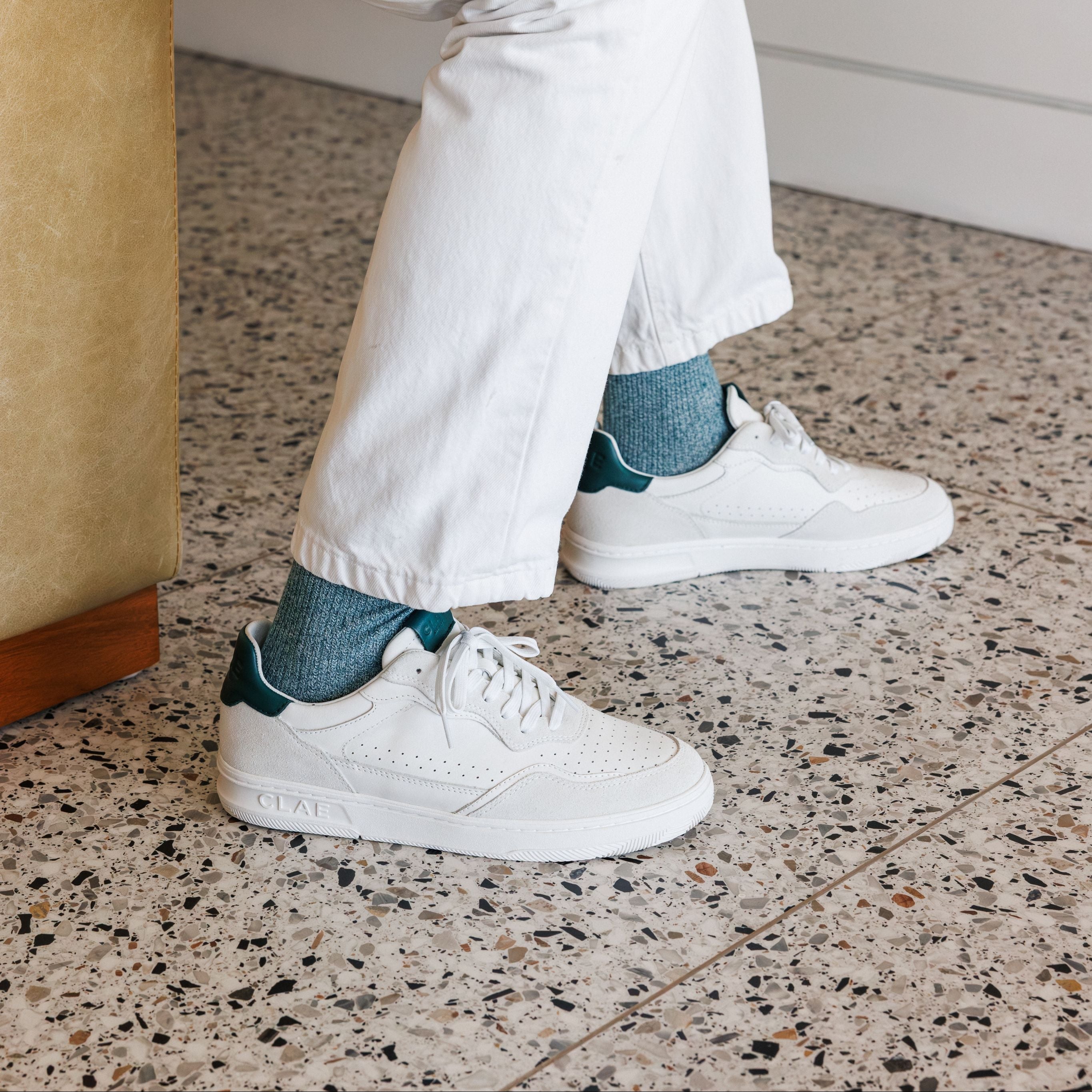 clae-haywood-sneaker-white-pine-needle-damen image 3