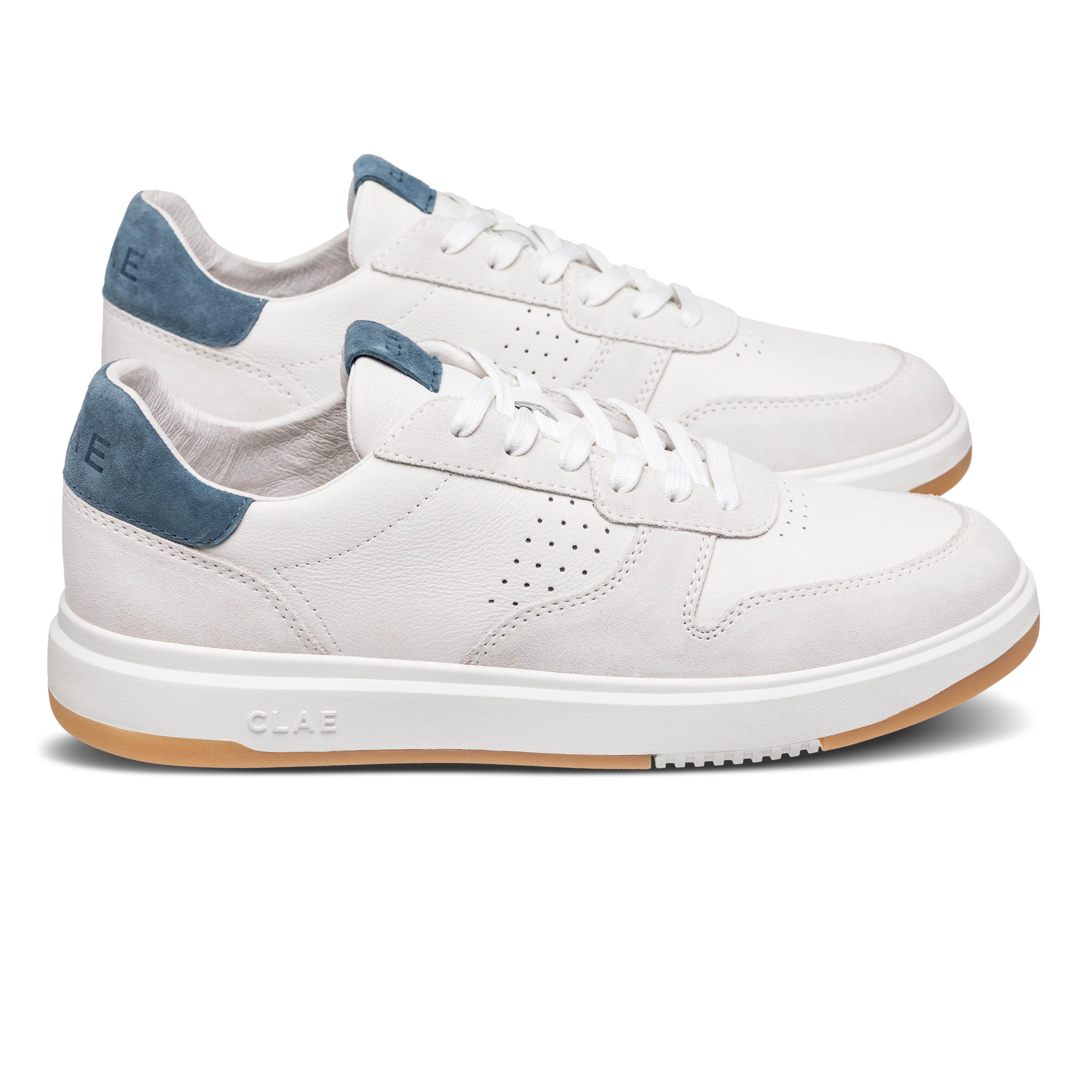 clae-moses-white-leather-blue-mirage-court-sneaker image 6