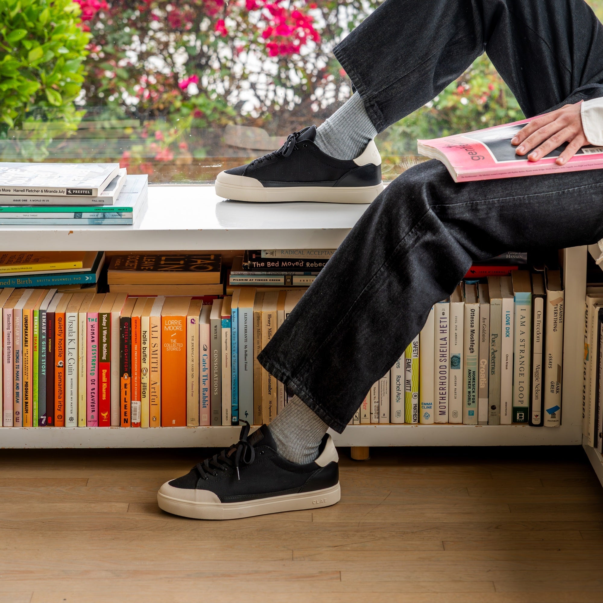 clae-nelson-sneaker-black-off-white image 2