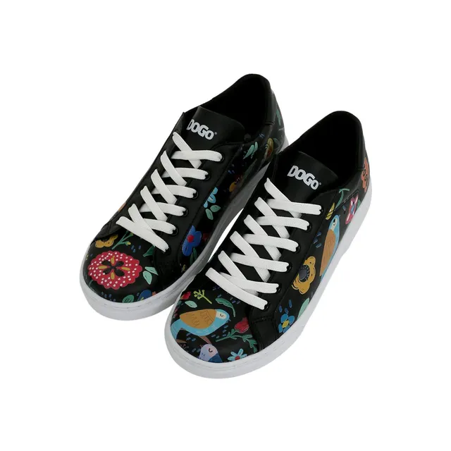 dogo-ace-vegane-damen-sneaker-flowers-birds image 1