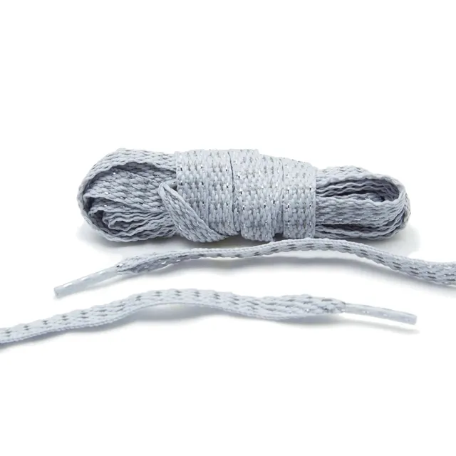 lace-lab-silver-reflective-flat-laces-reflektierende-schn-rsenkel image 1