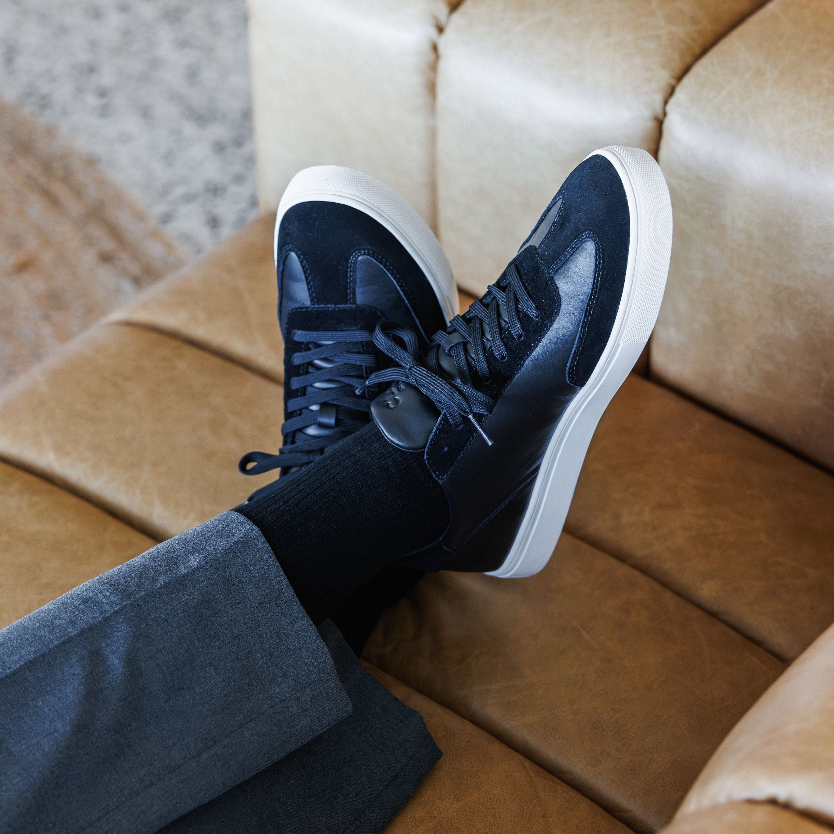 clae-deane-t-toe-sneaker-black-off-white image 2