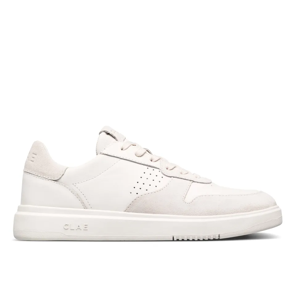 clae-moses-court-sneaker-triple-off-white-leather-wide-fit image 1