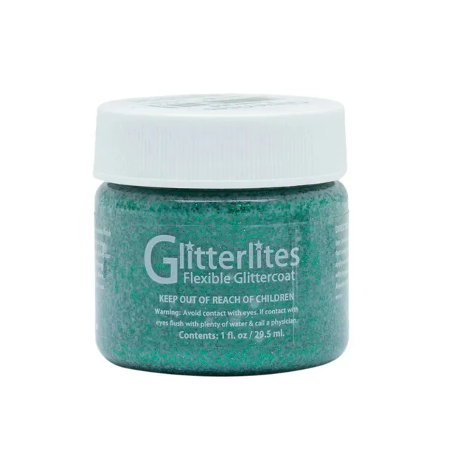 angelus-glitterlites-paint-emerald-glitzer-lederfarbe image 1