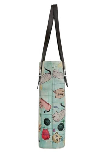 dogo-tall-bag-vegane-damen-umh-ngetasche-cats-of-the-world image 5
