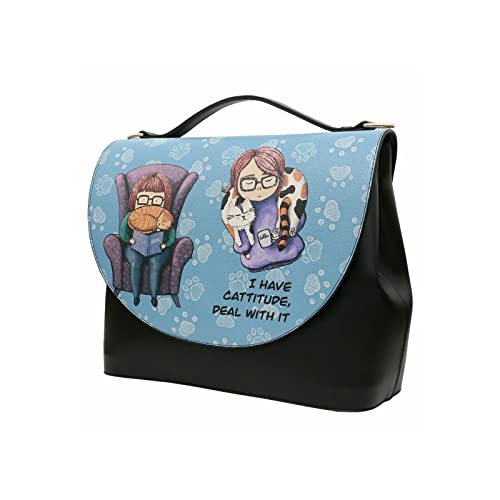 dogo-handy-bag-i-have-cattitude-vegane-damen-umh-ngetasche-mit-griff image 5