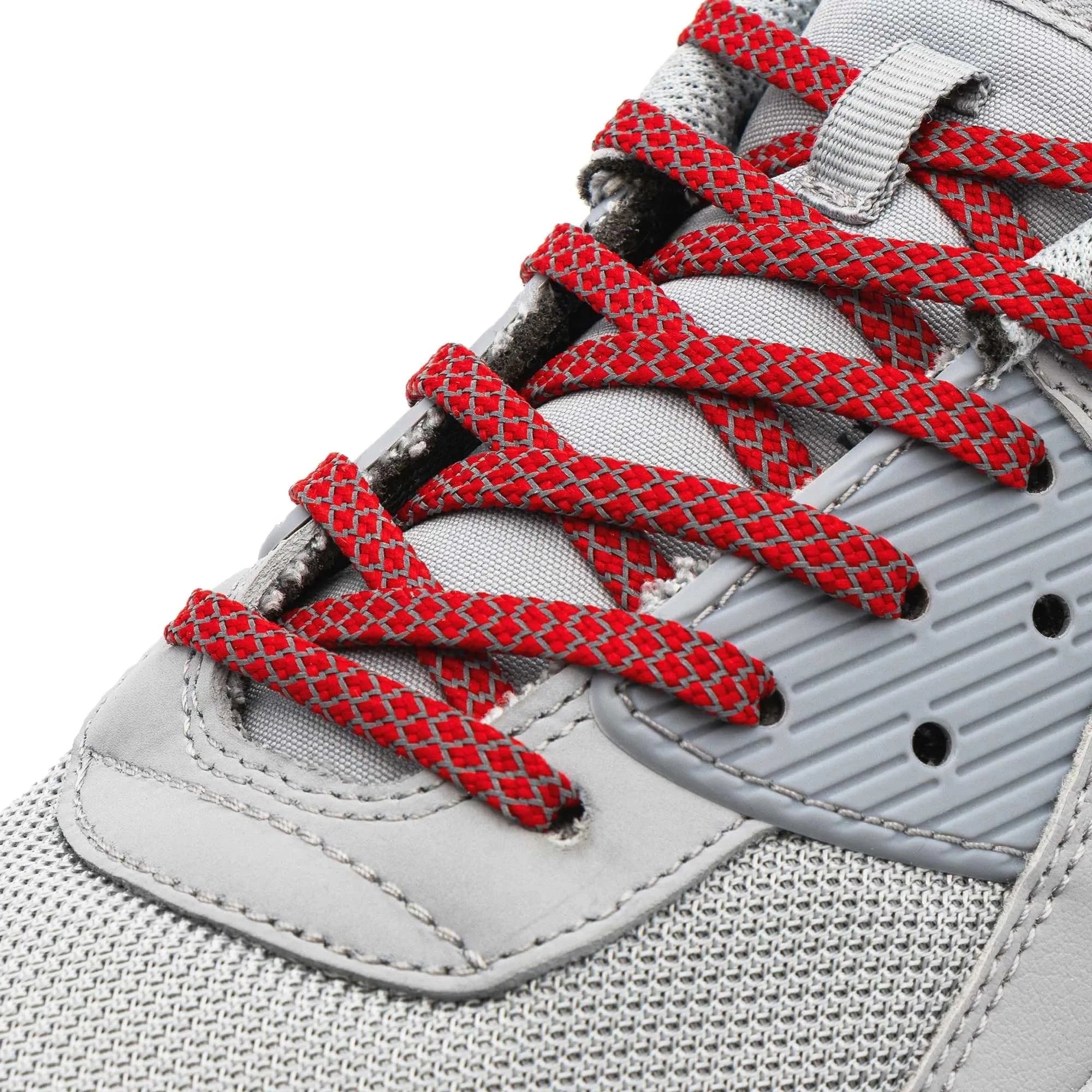 angelus-reflective-flat-laces-1-0-red image 2