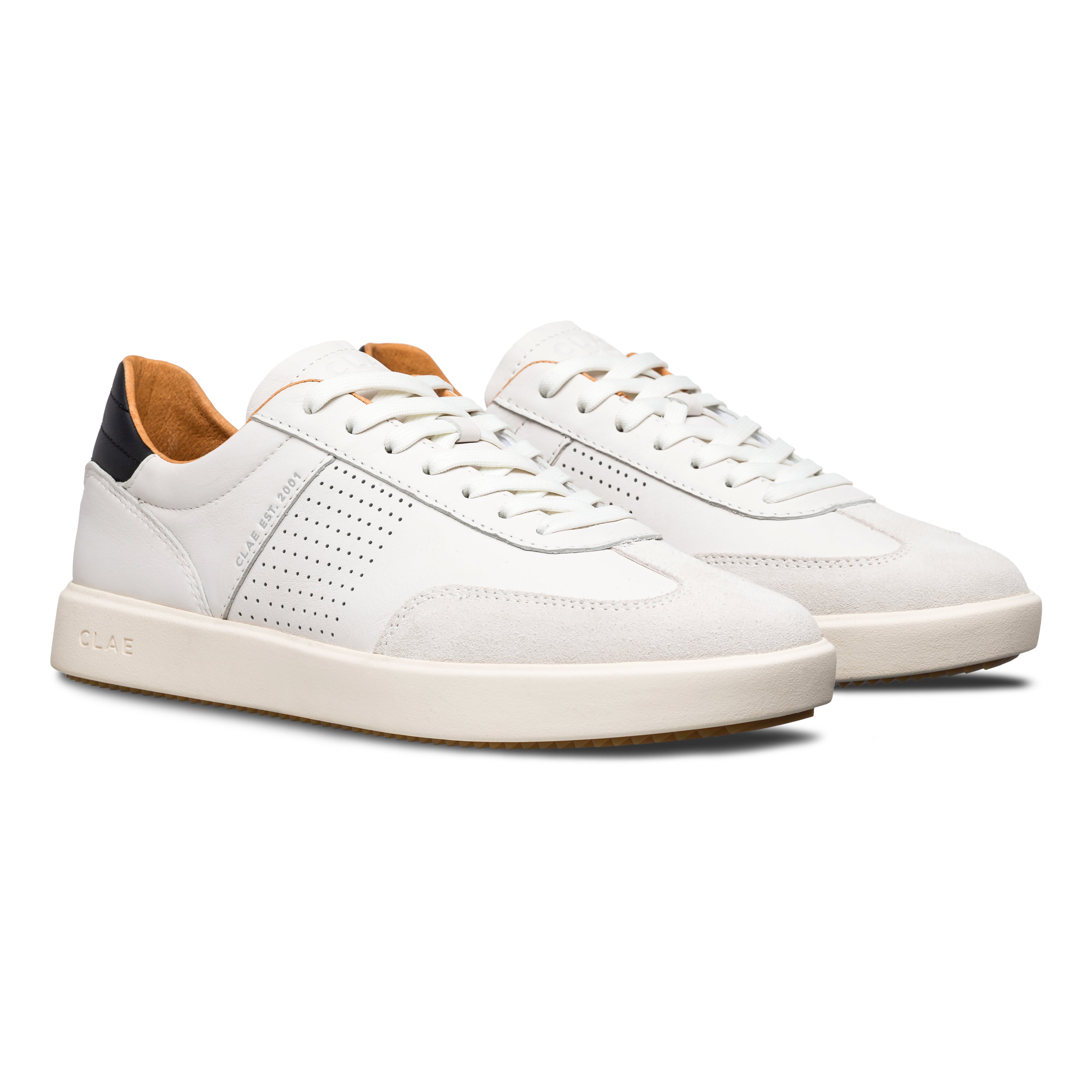 clae-miles-deuce-sneaker-white-leather-black image 4