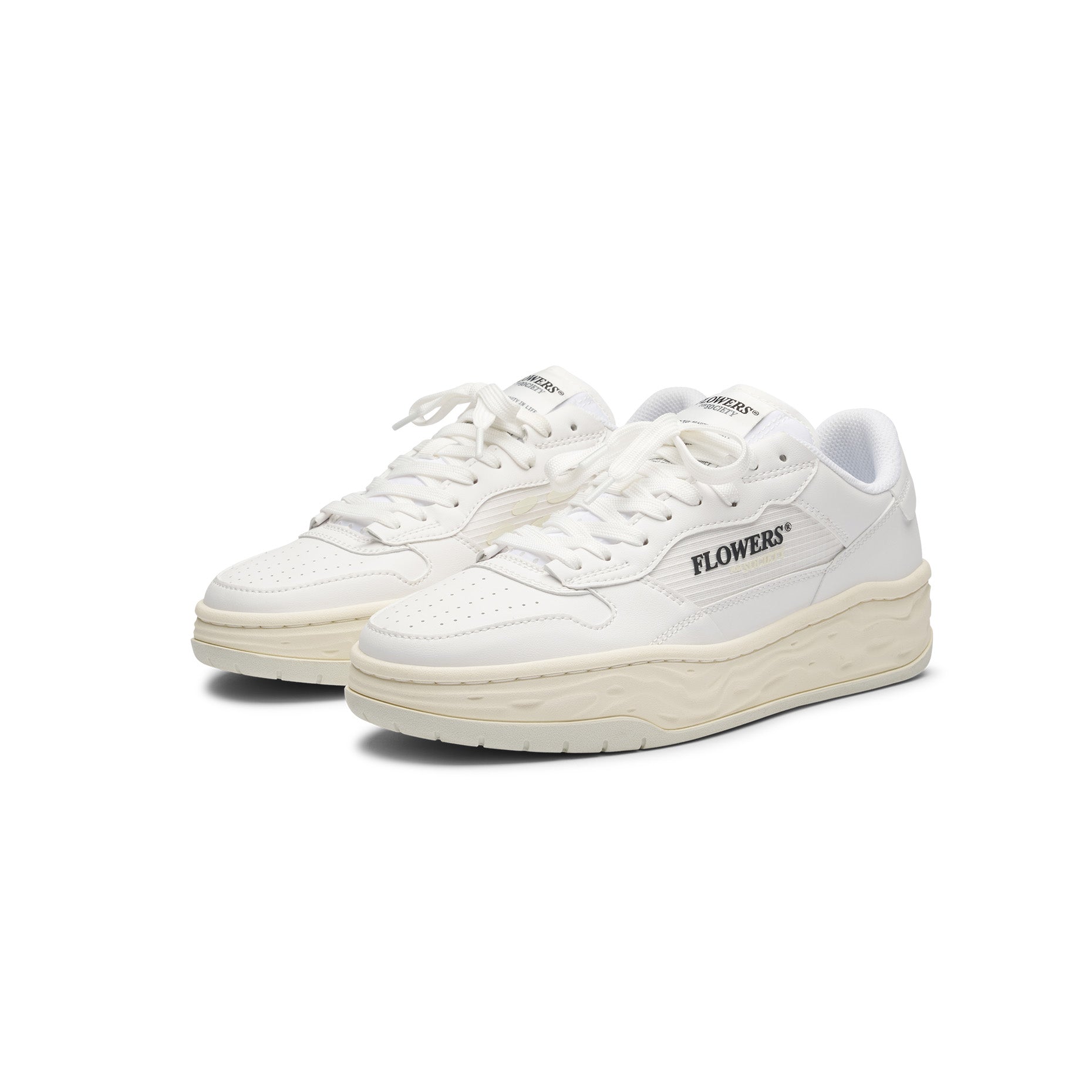 flowers-for-society-offshoot-blanc-canvas-retro-court-sneaker image 3