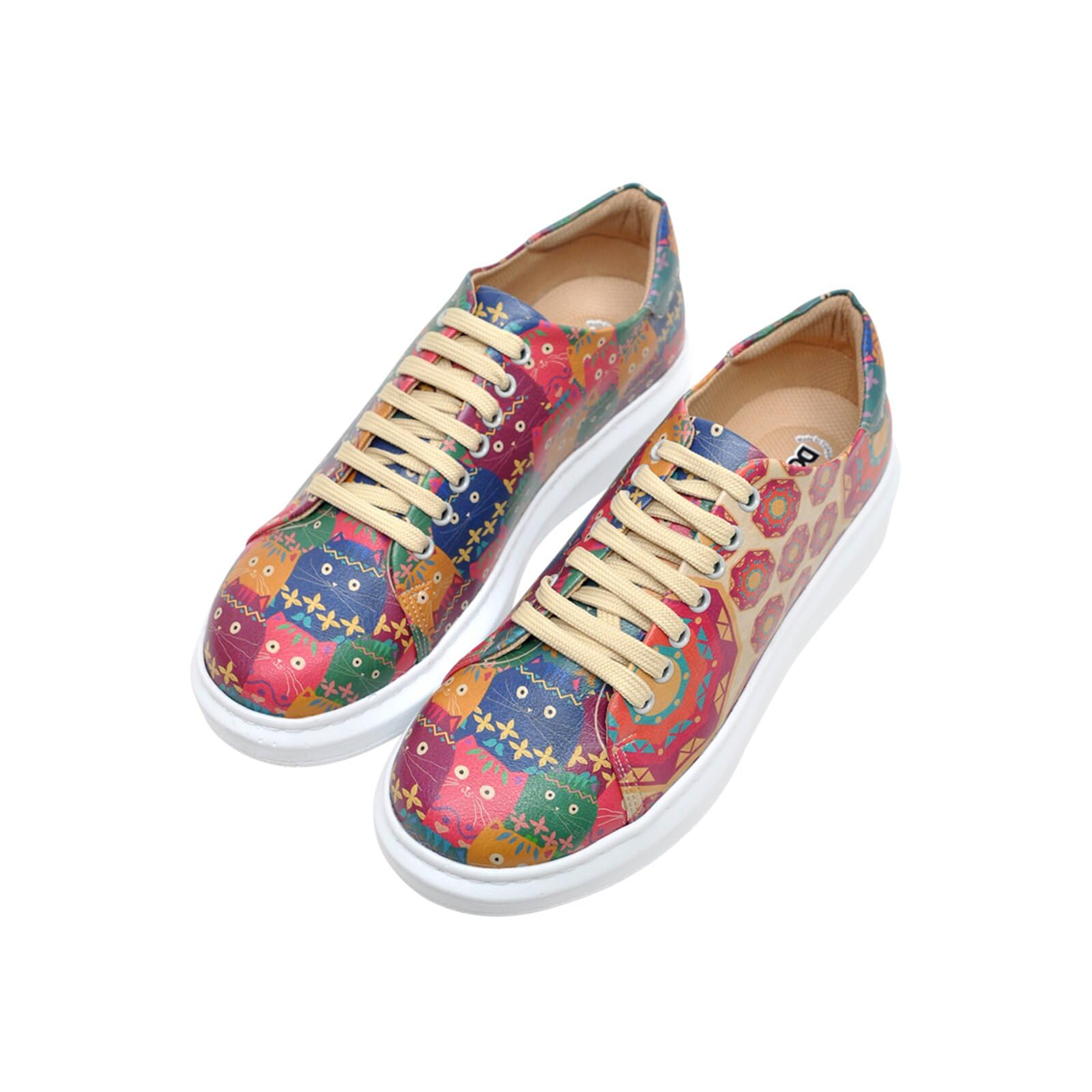 dogo-myra-damen-sneaker-vegan-bunt-mit-plateausohle image 1