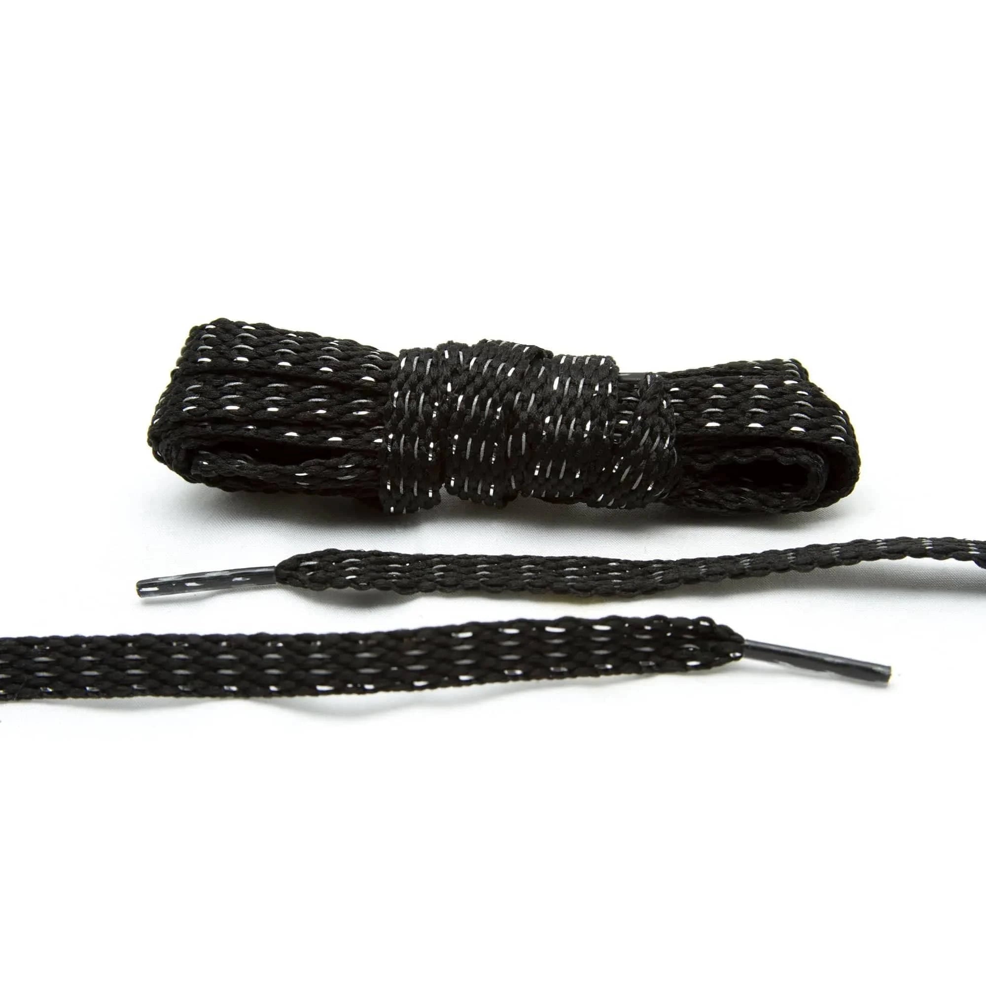 angelus-black-reflective-flat-laces-reflektierende-flache-schn-rsenkel image 1