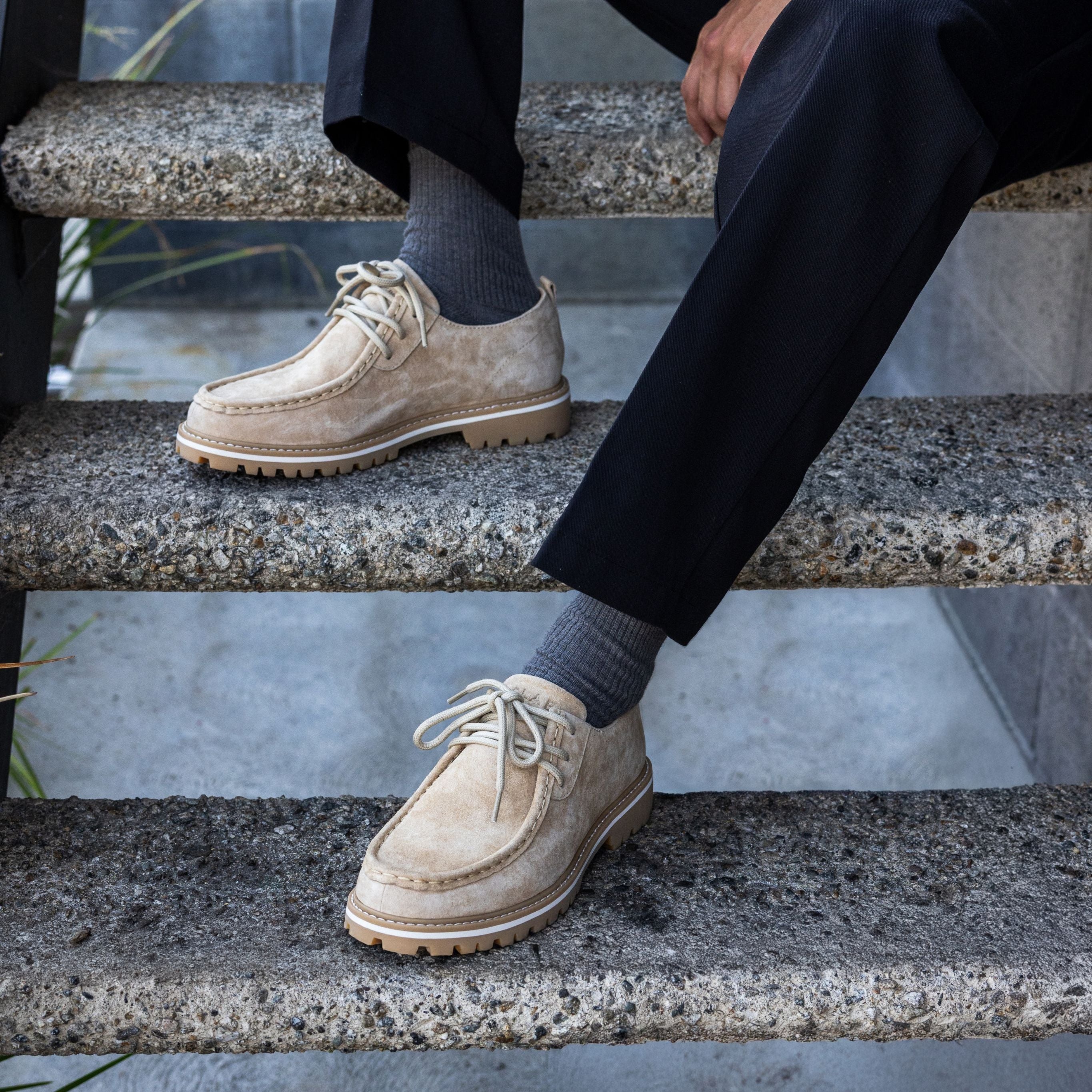 clae-morrison-moc-toe-sneaker-safari-suede image 2