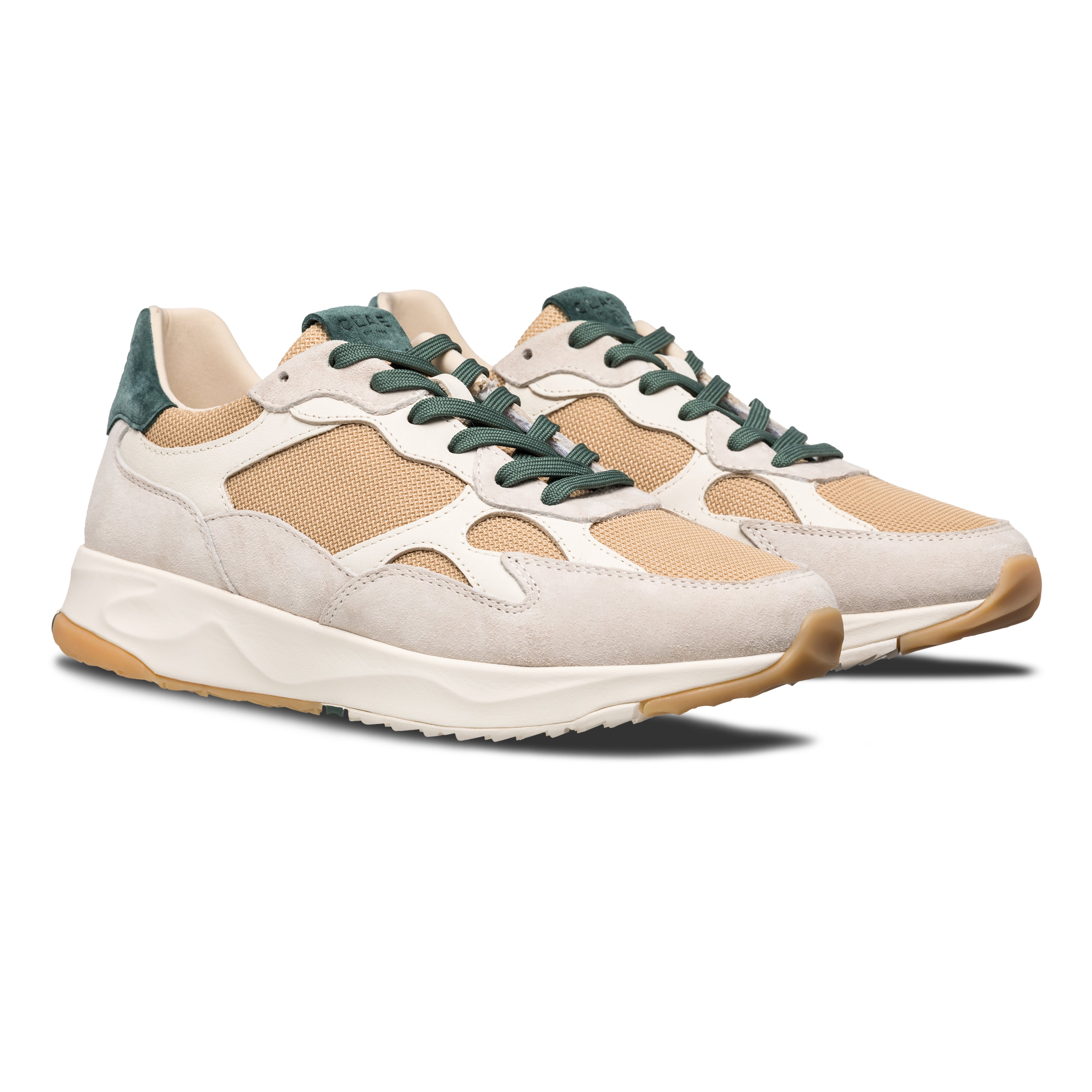 clae-zuma-lifestyle-runner-off-white-pebble-dark-forest image 5
