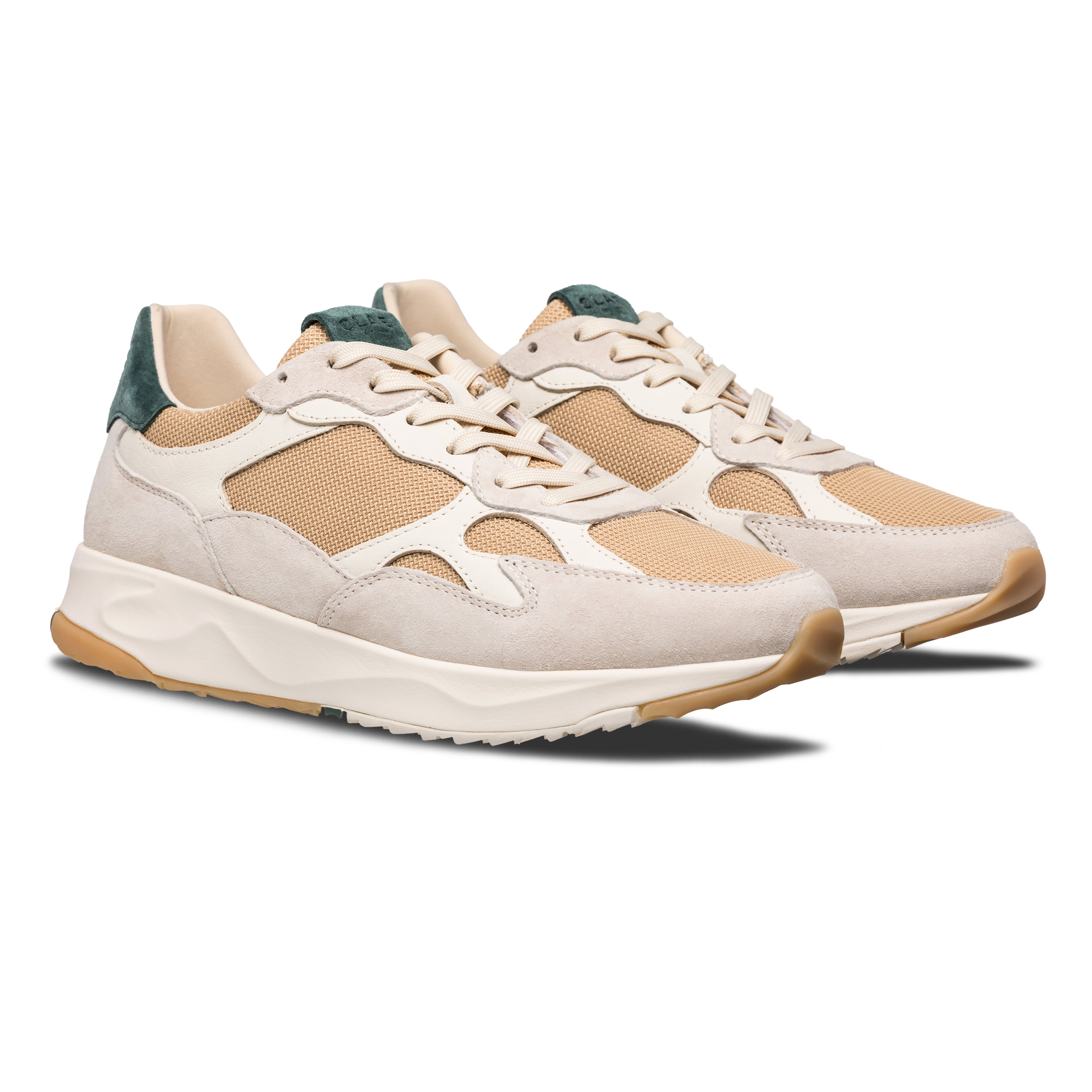 clae-zuma-lifestyle-runner-off-white-pebble-dark-forest image 4