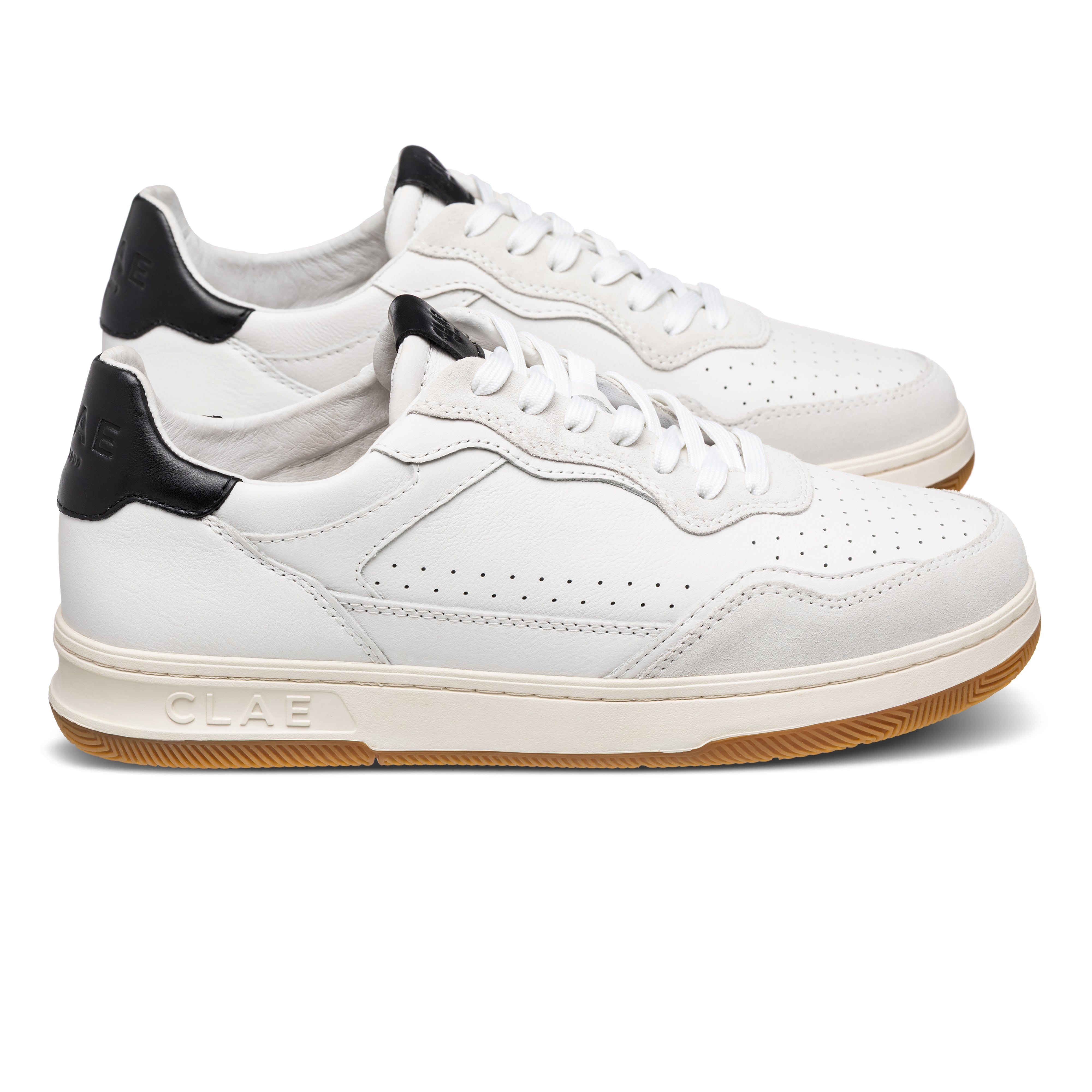clae-haywood-tennis-sneaker-white-leather-black image 4