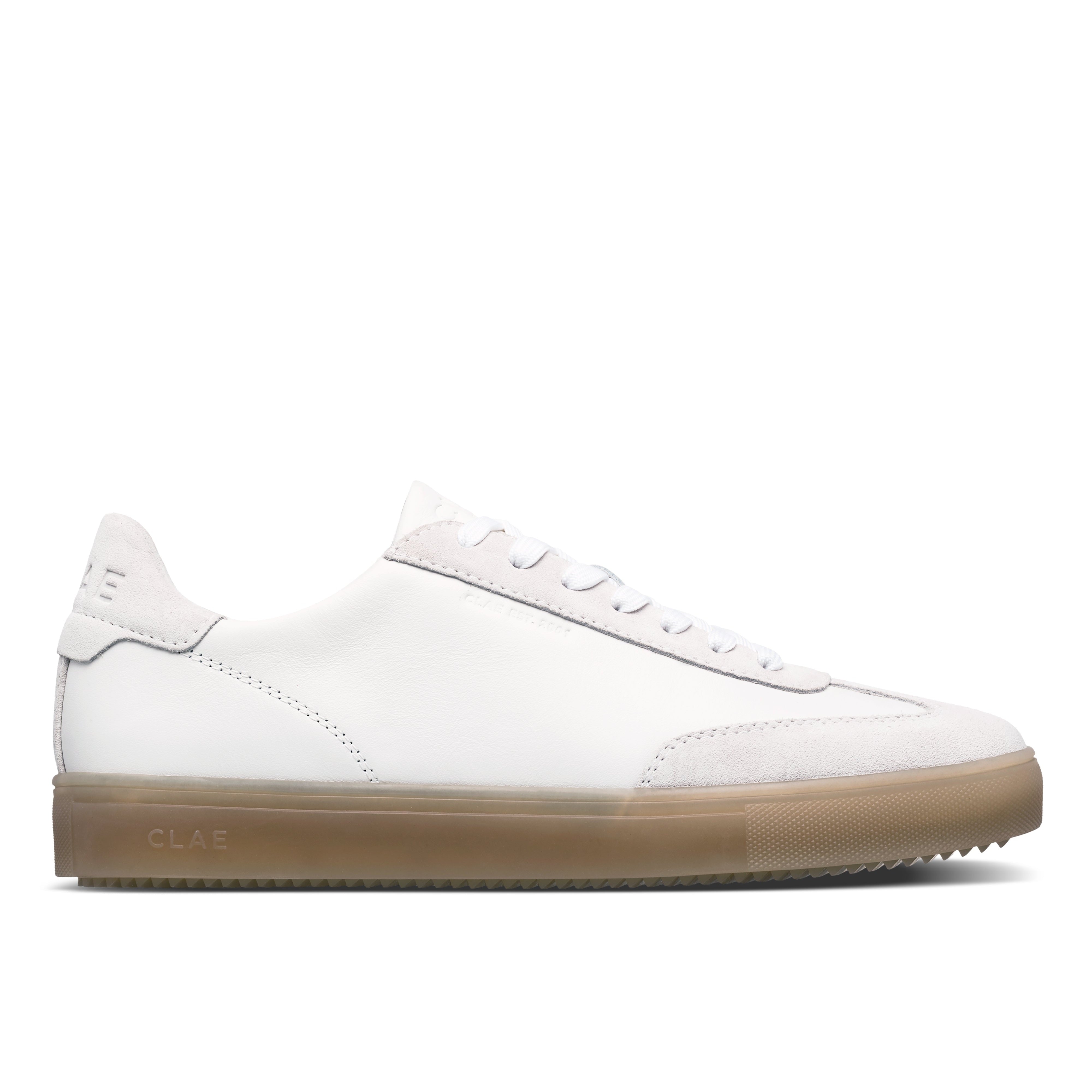 clae-deane-white-silver-mink-clear-damen-court-sneaker image 1