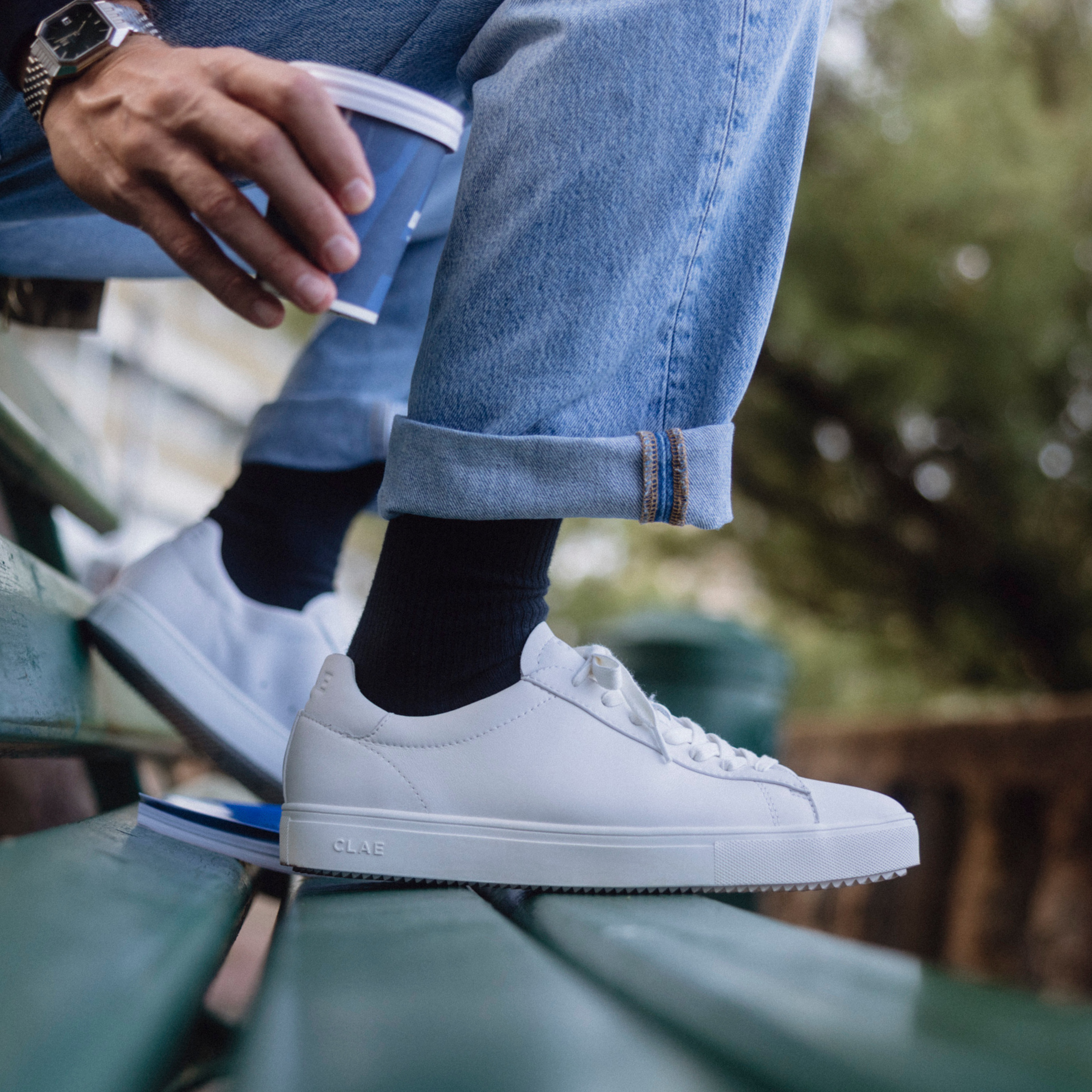 clae-bradley-essentials-court-sneaker-nappa image 2