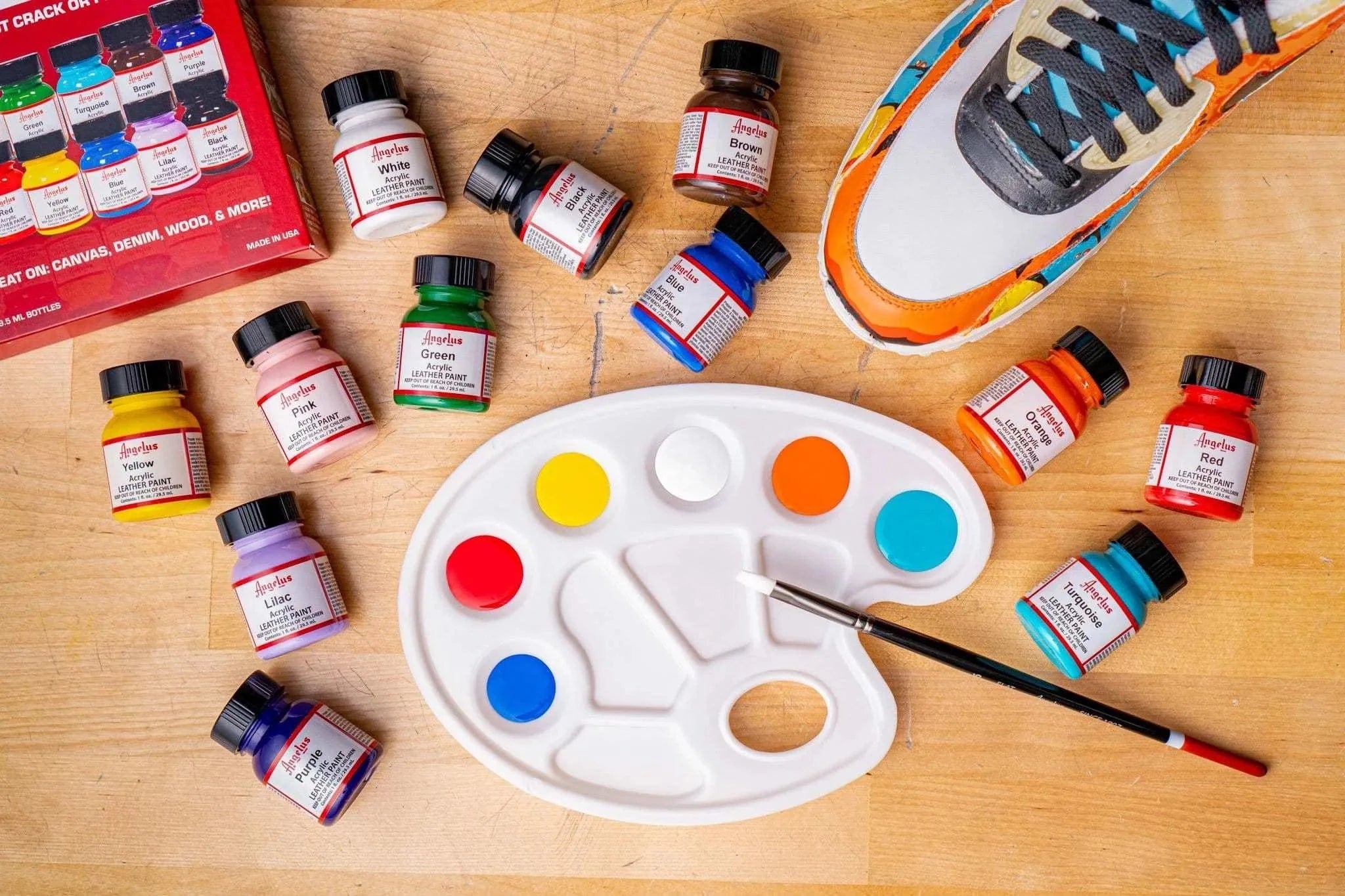 angelus-acrylic-leather-paint-best-sellers-kit-12-farben-1-oz image 6
