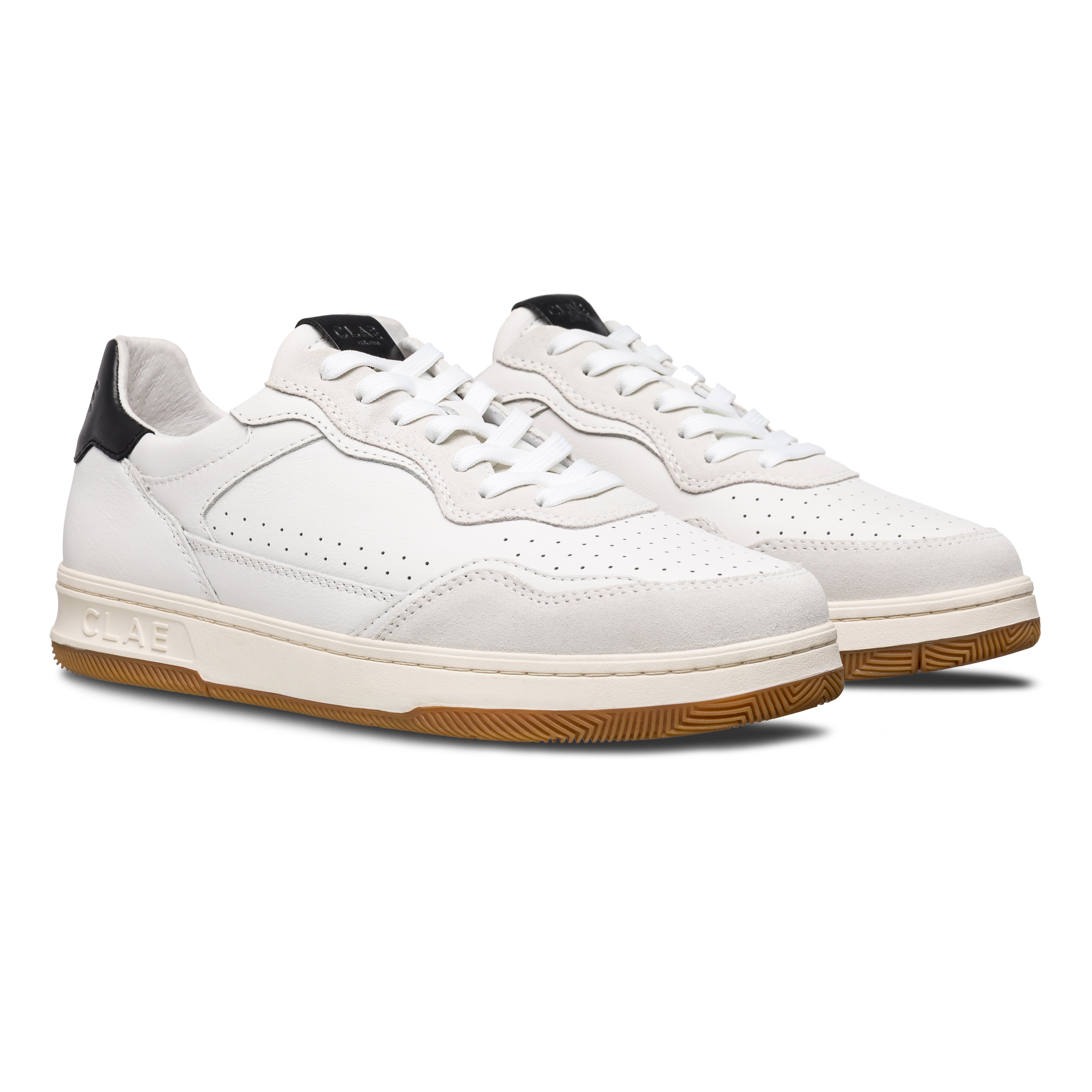 clae-haywood-tennis-sneaker-white-leather-black image 6