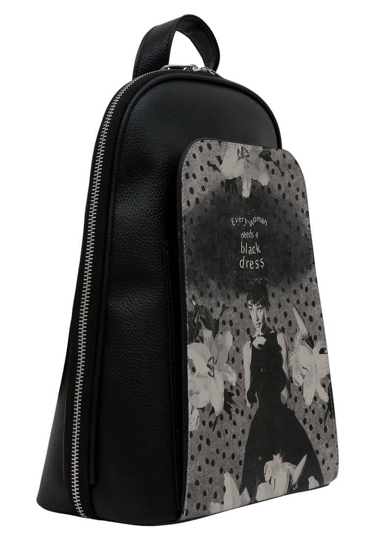 dogo-tidy-bag-vegane-damen-rucksack-black-dress image 2