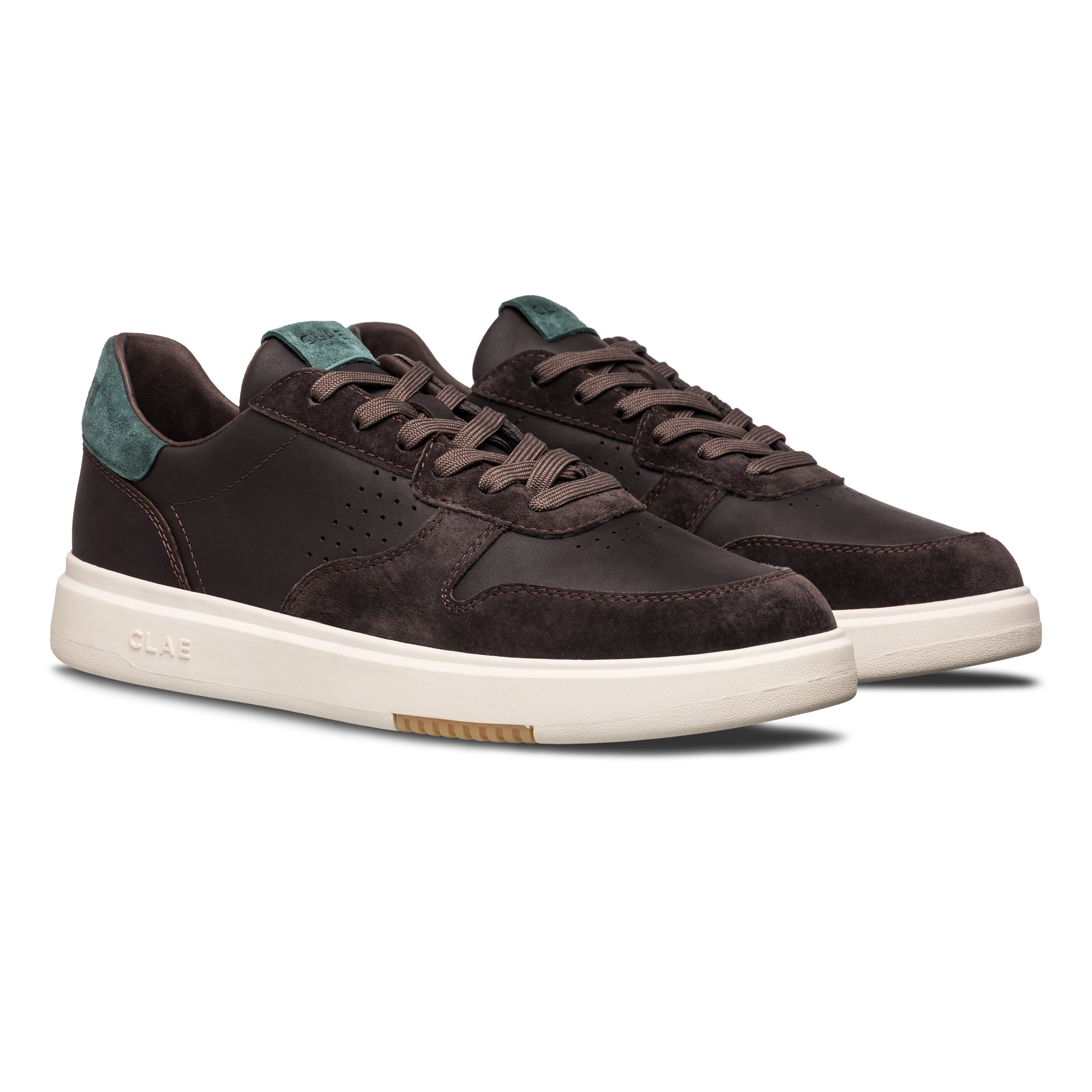 clae-moses-retro-court-sneaker-demitasse-dark-forest image 4