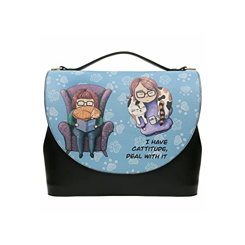 dogo-handy-bag-i-have-cattitude-vegane-damen-umh-ngetasche-mit-griff image 4
