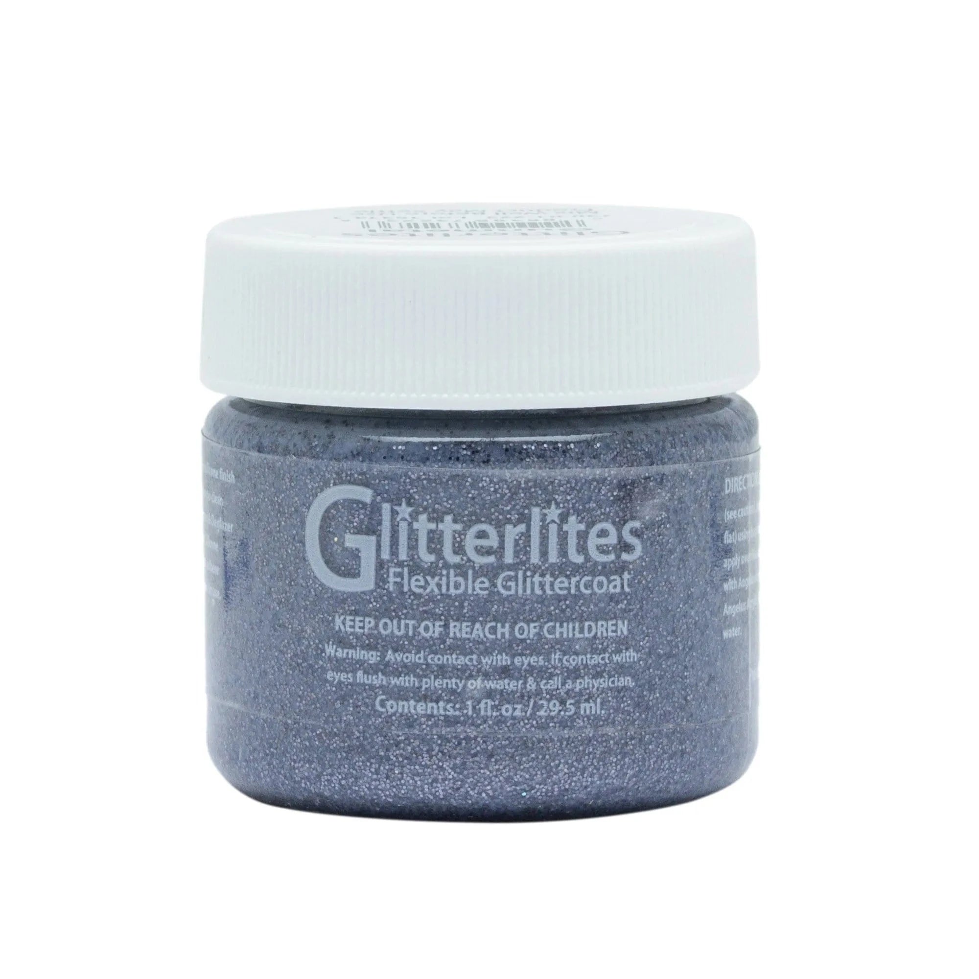 angelus-glitterlites-paint-gunmetal-1-oz-glitzerfarbe image 1