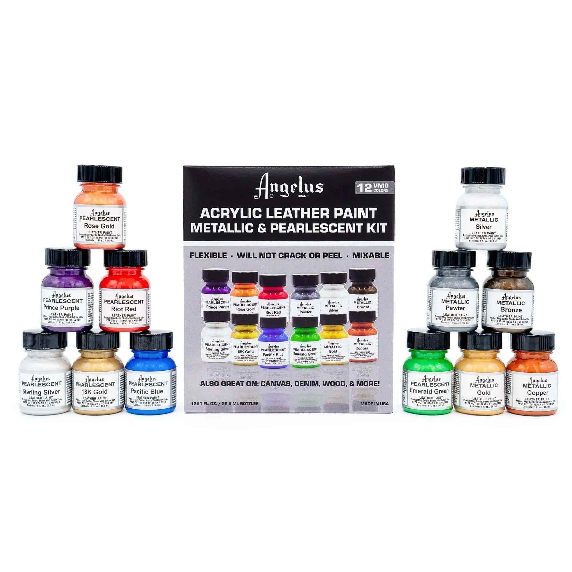 angelus-pearlescent-metallic-farbkit-12-farben image 1