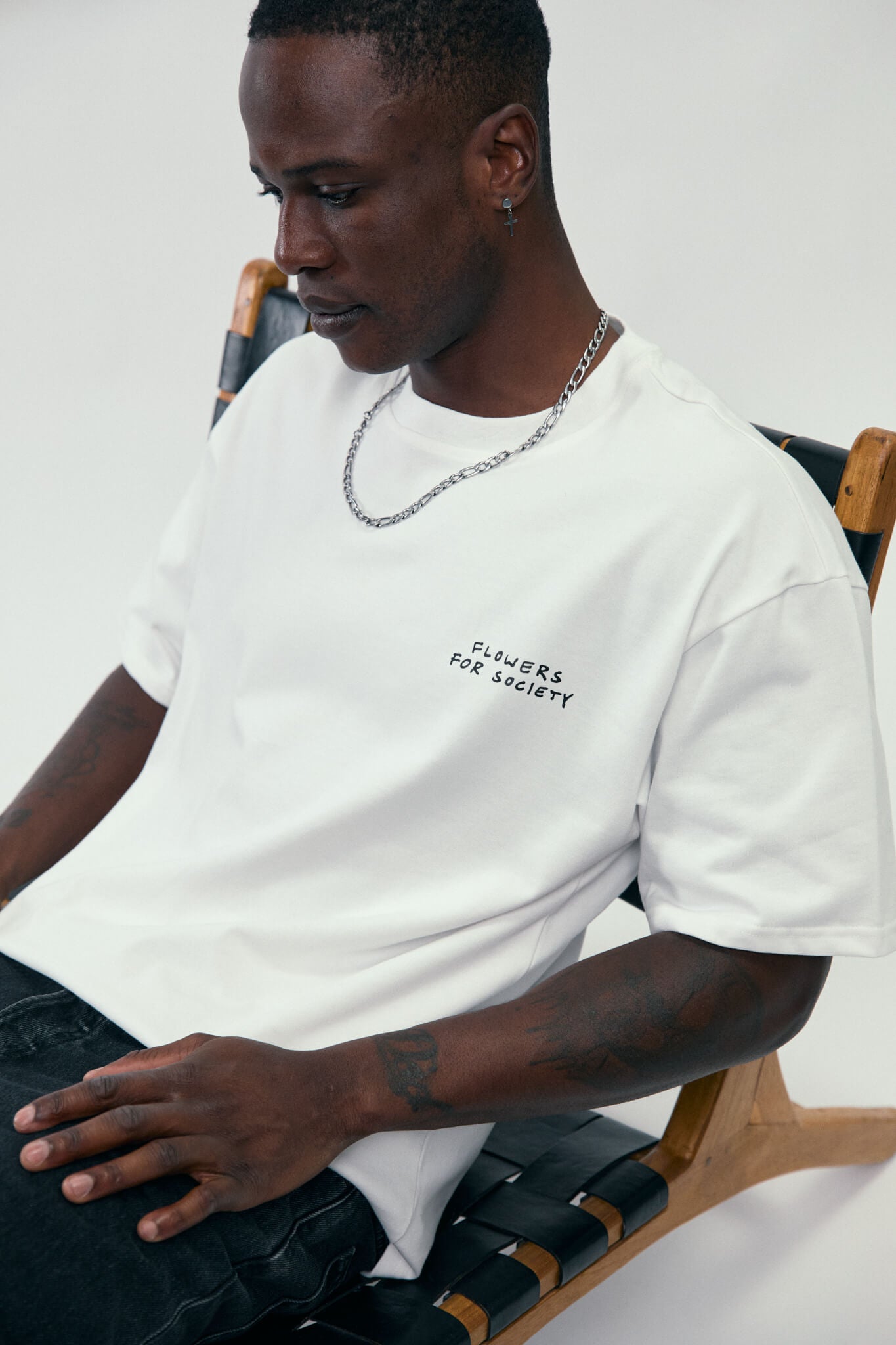 flowers-for-society-essentials-t-shirt-off-white image 3
