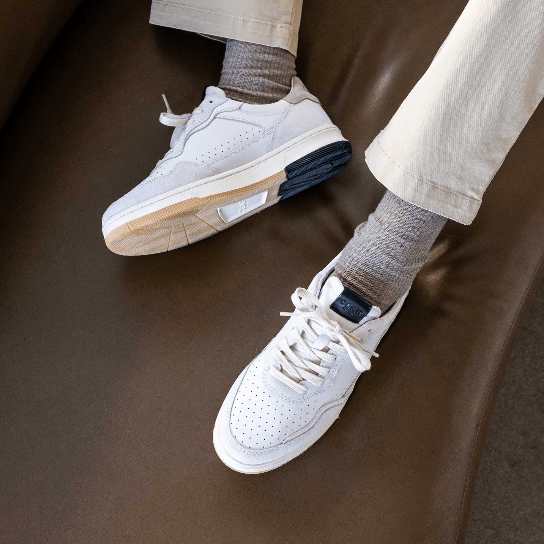 clae-haywood-sneaker-white-feather-black image 2